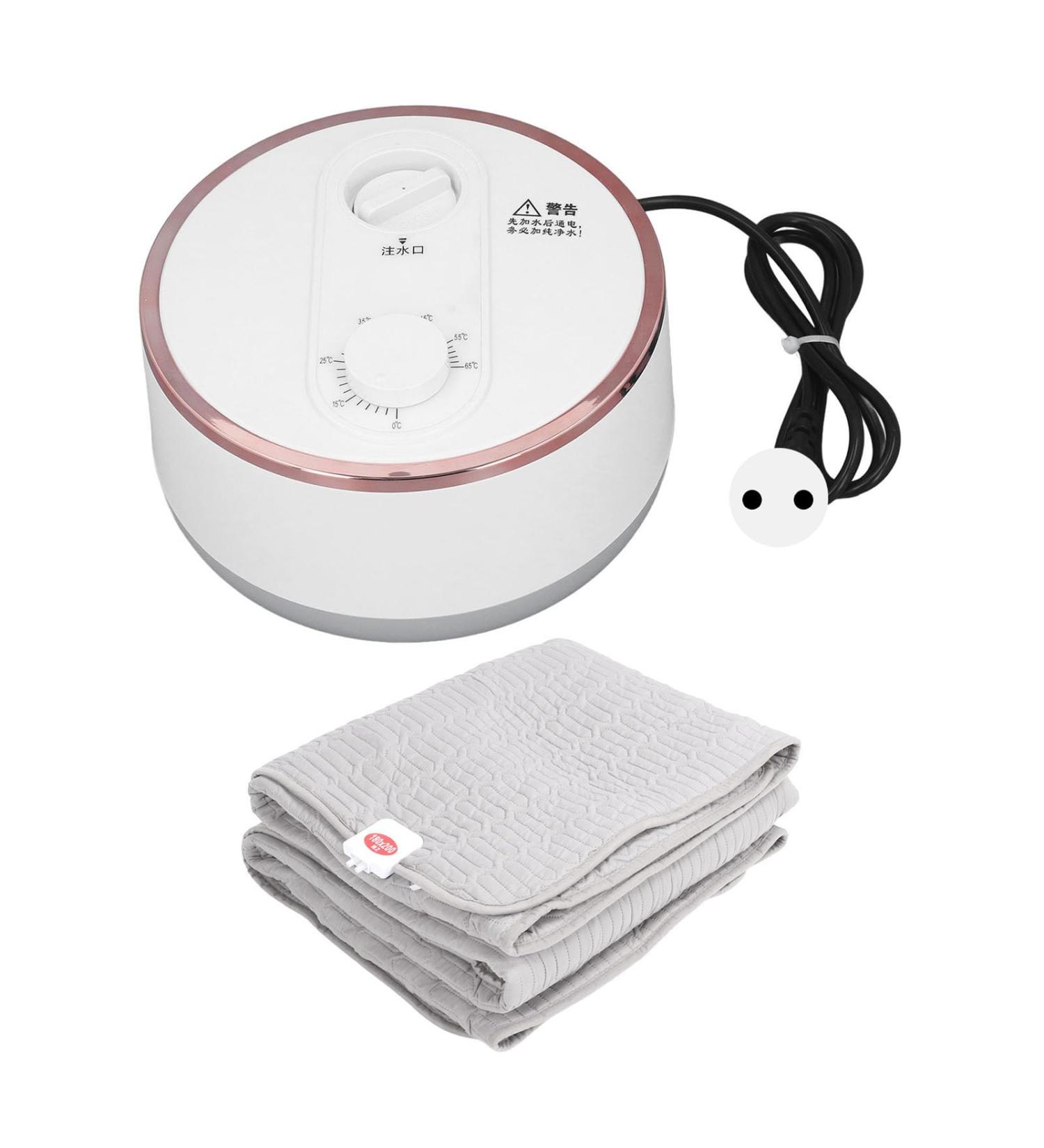 Water-Heated Electric Mattress Pad Bed Warmer with Intelligent Thermostat | 220V EU Connector | High Efficiency & Mechanical Control - Buy Online on GoSupps.com