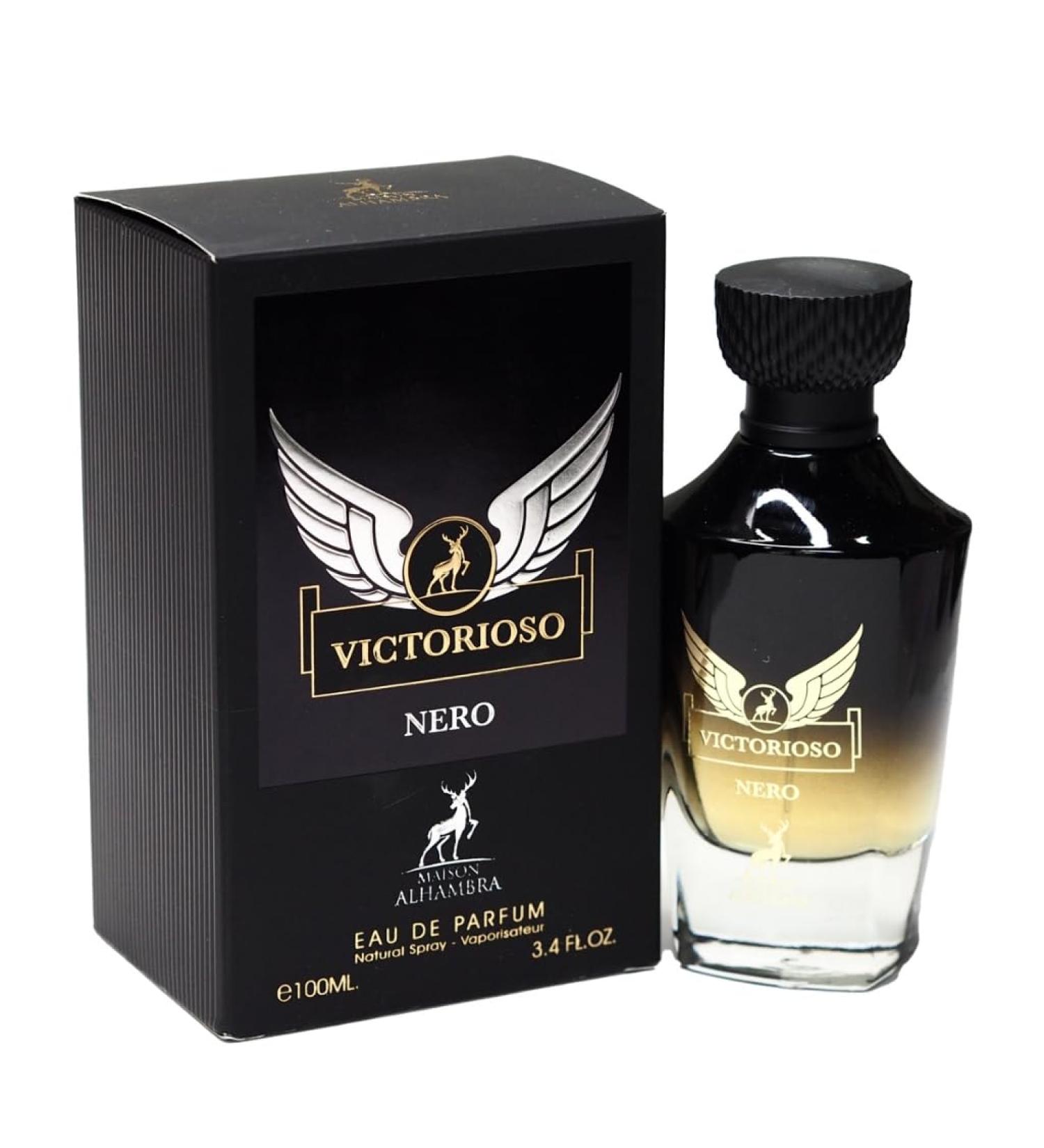 Lattafa Perfumes Maison Alhambra Victorioso Nero EDP For Men 3.4 Fl Oz