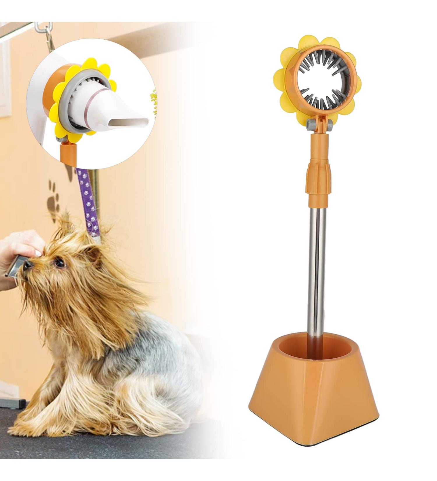 Blow Dryer Holder Stand Hair Dryer Stand Holder Hands Free Flexible Hair Dryer Stand Stainless Steel Adjustable Angle Hair Dryer Holder With Stable Base Easily Install and(Yellow belt flowers) - Buy Online on GoSupps.com