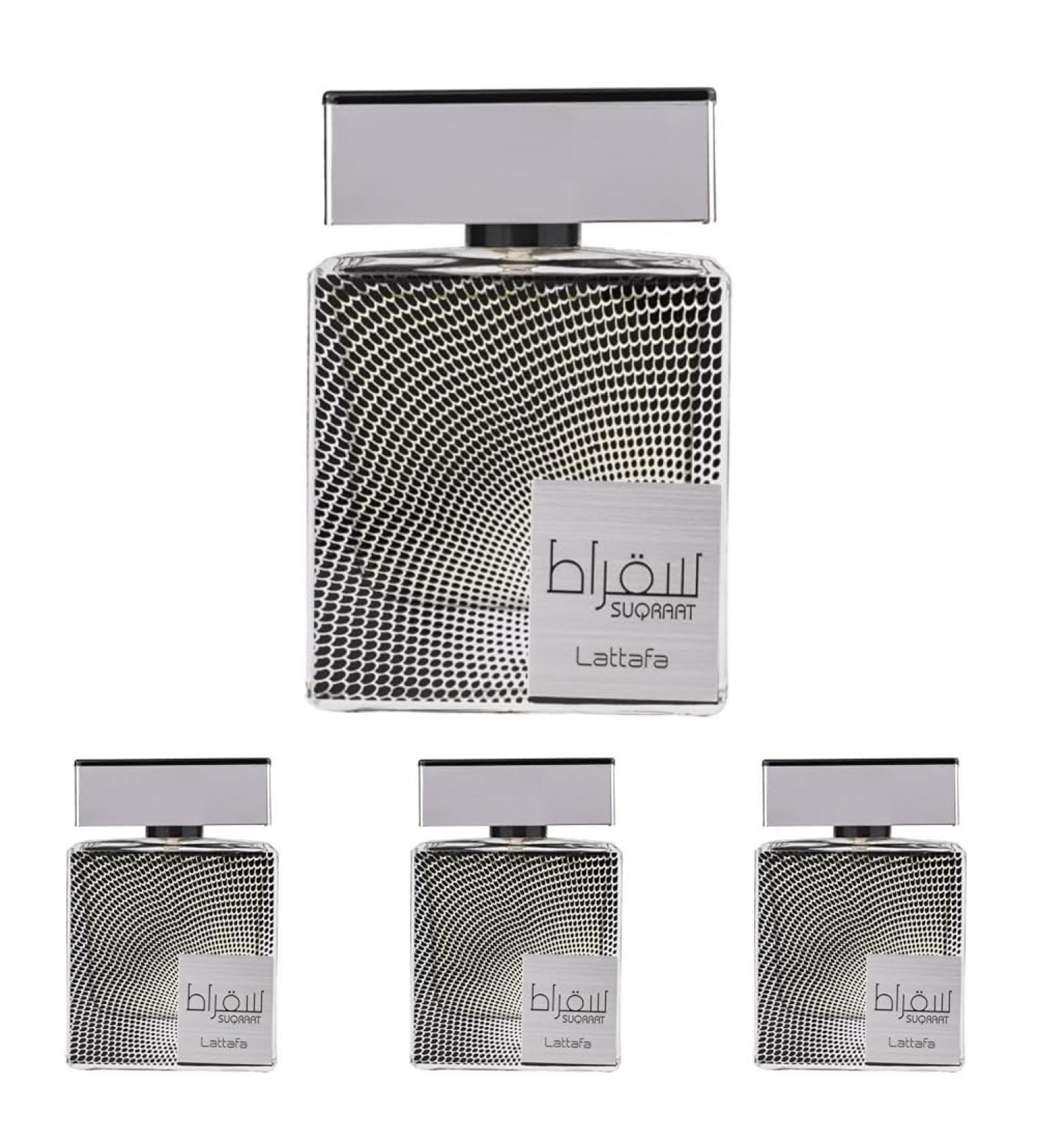 Lattafa Perfumes Suqraat for Men Eau de Parfum Spray 3.4 Ounce (Pack of 4) 3.4 Fl Oz (Pack of 4) - Buy Online on GoSupps.com