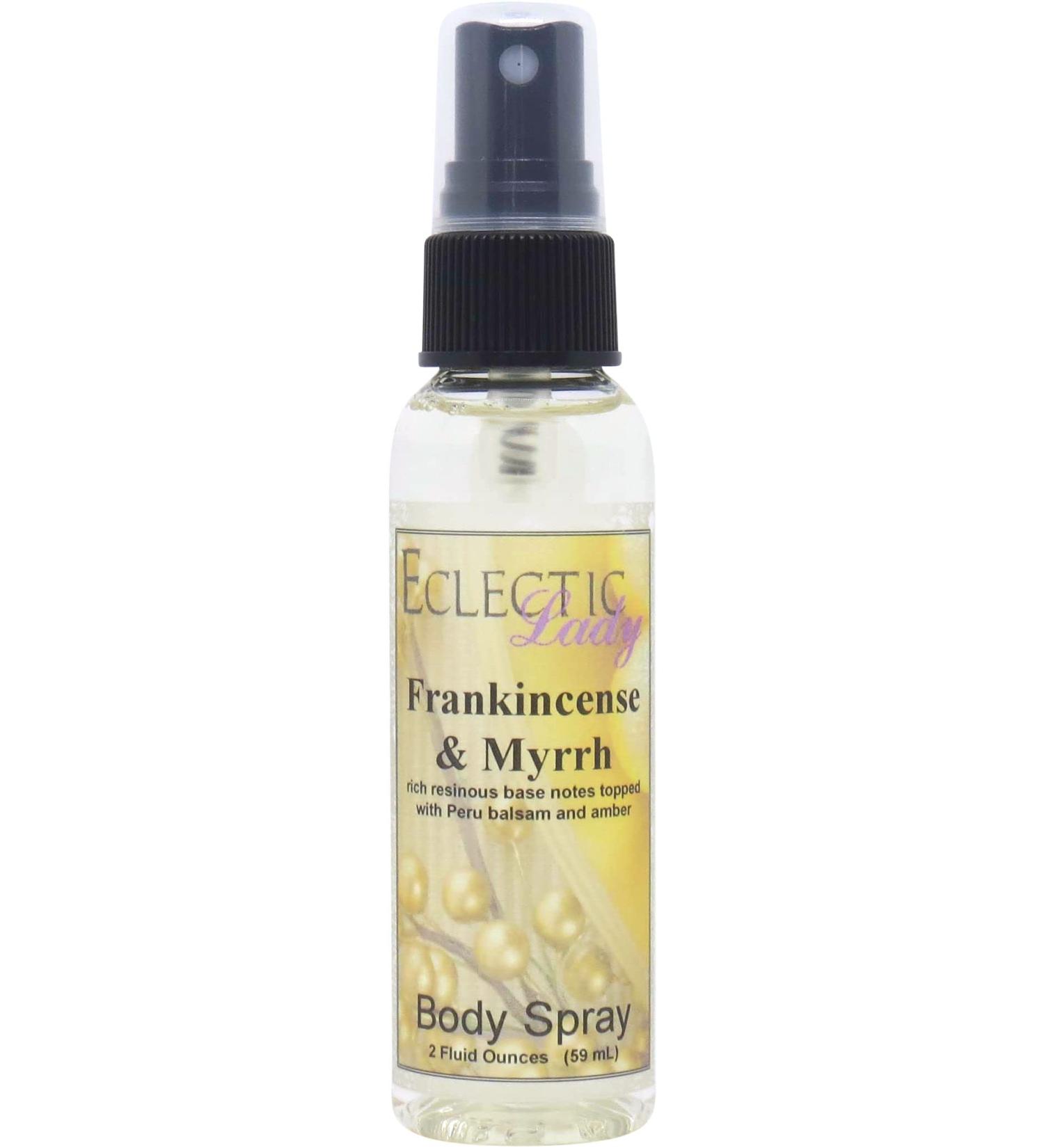 Frankincense And Myrrh Body Spray 2 ounces Body Mist for Women with Clean Light & Gentle Fragrance Long Lasting Perfume with Comforting Scent for Men & Women Cologne with Soft Subtle Aroma For Regular Strength 2 Fluid Ounces - Buy Online on GoSupps.com