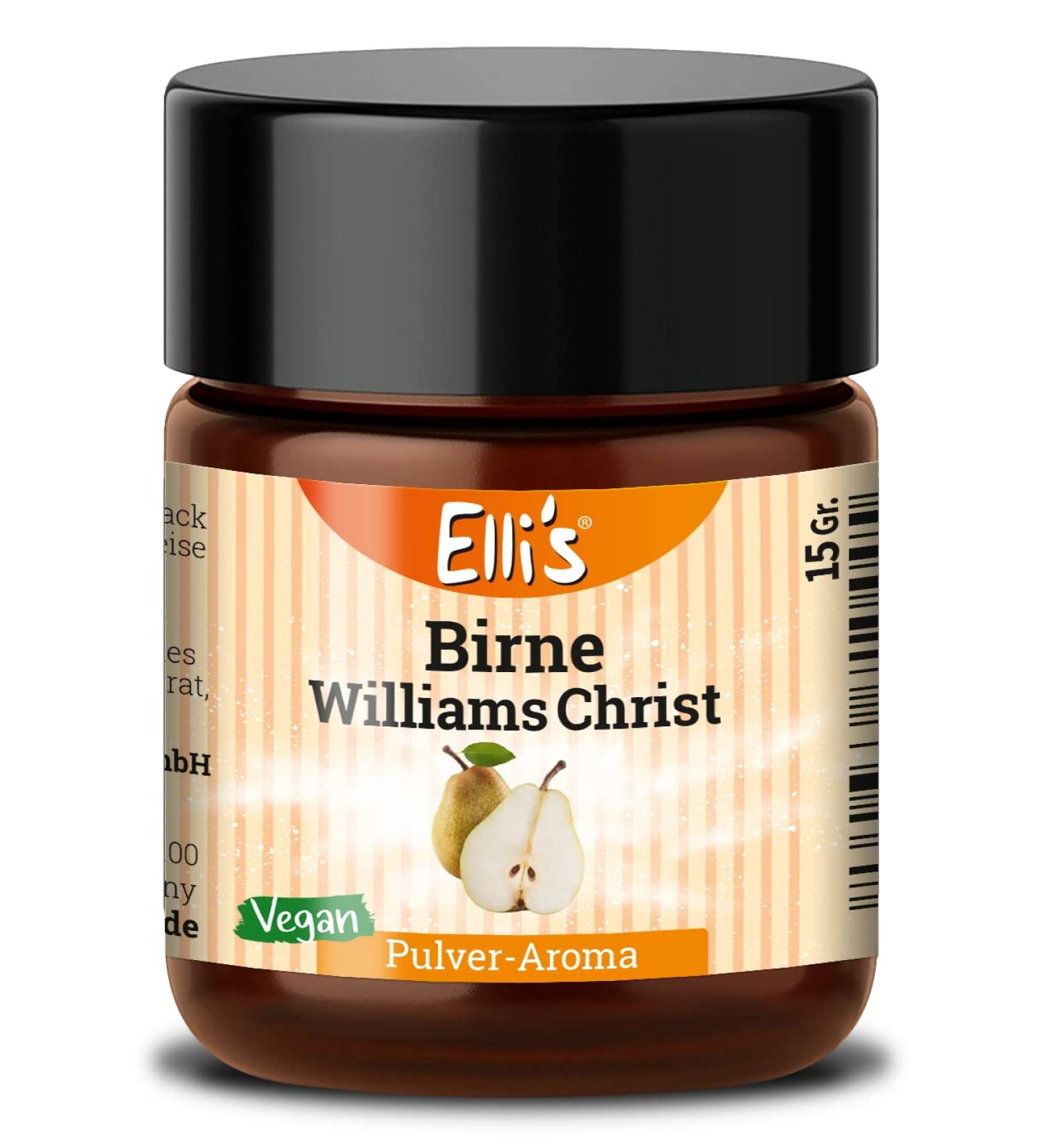 Buy Ellis Flavors Pear Williams Christ Pulver Food Aroma | Vegan Low-Calorie Flavor for Baking & Cooking | 10g International Shipping - Buy Online on GoSupps.com