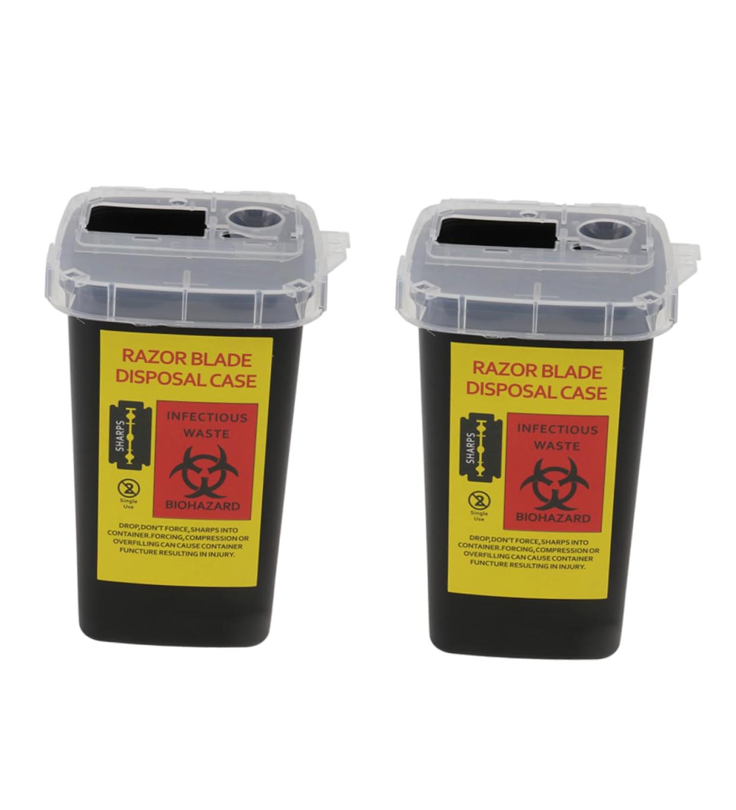 Minkissy 8-Pack Razor Blade Storage Box - Safe Disposal Container for Hairdressing Blades & Razors | International Shipping Available - Buy Online on GoSupps.com