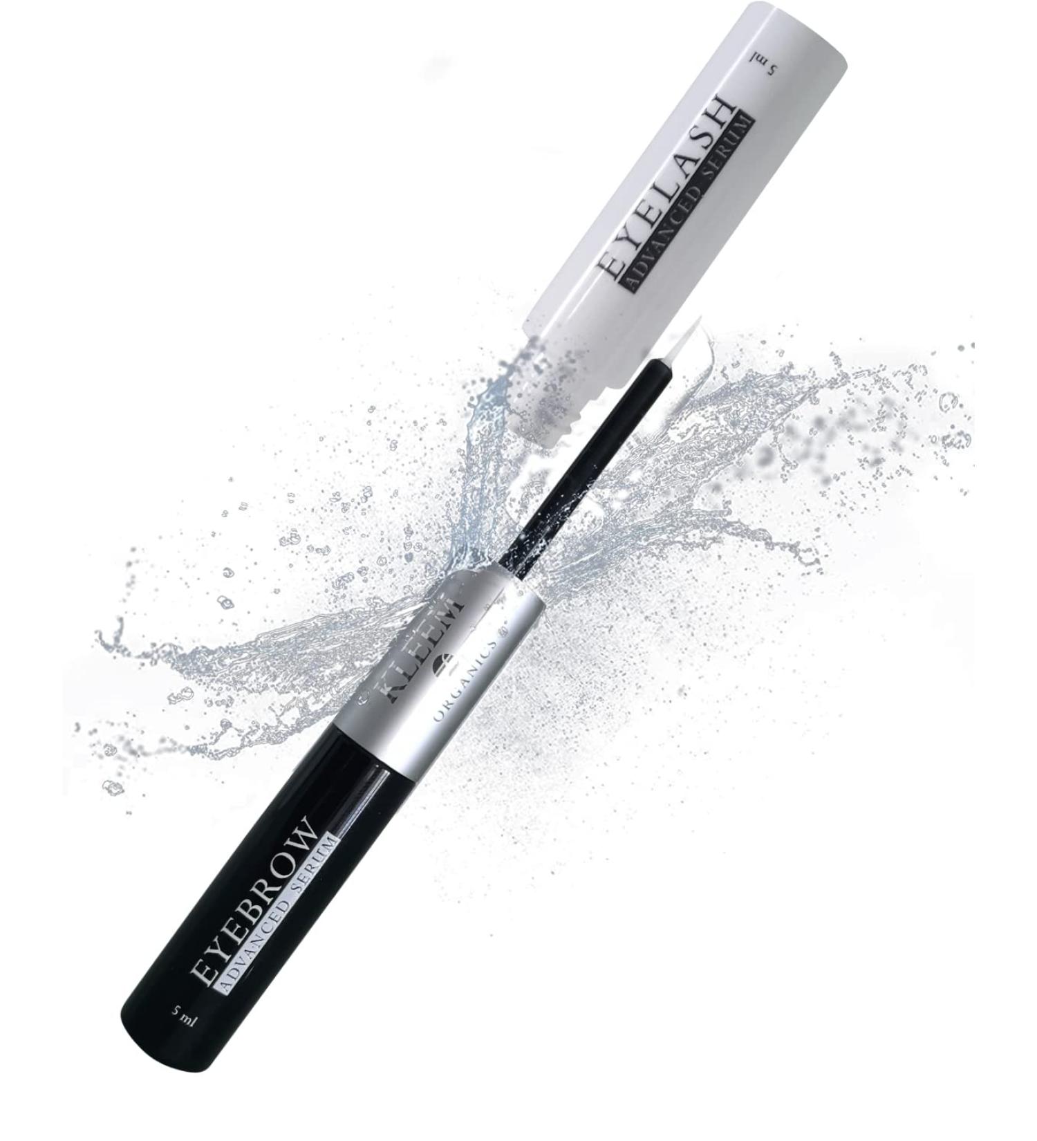 Natural Eyelash & Eyebrow Growth Serum - 2 in 1 | Longer, Fuller, Thicker Lashes and Brows | Nourishing Formula | 0.34 oz - Buy Online on GoSupps.com