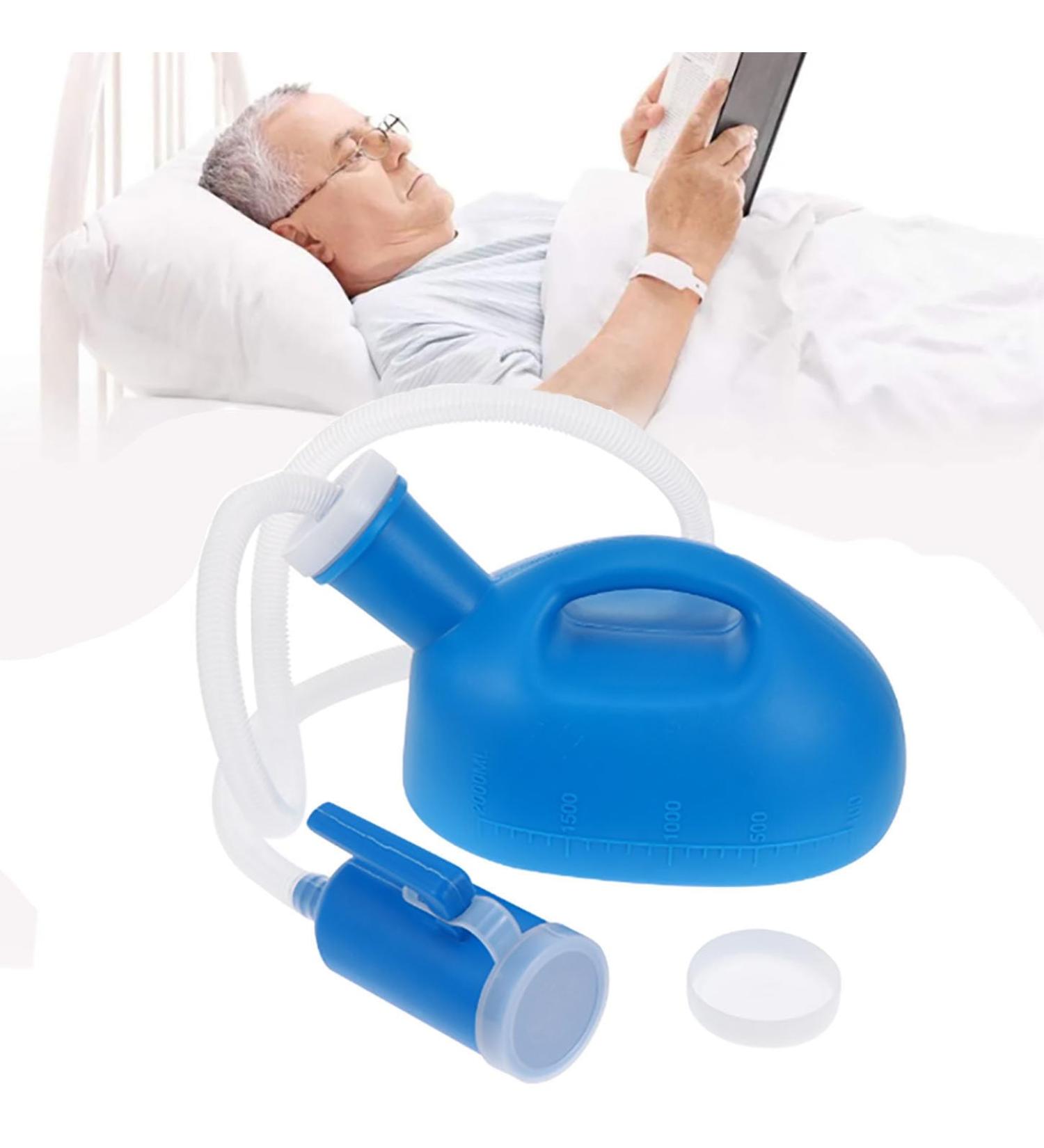 ICEMOB Pee Bottle for Men with 1.6M Hose Portable Urinals for Men Mens Urine Bottles Spill Proof for Beds Wheelchair Car Travel Reusable 2000Ml Create The Perfect Experience for You - Buy Online on GoSupps.com