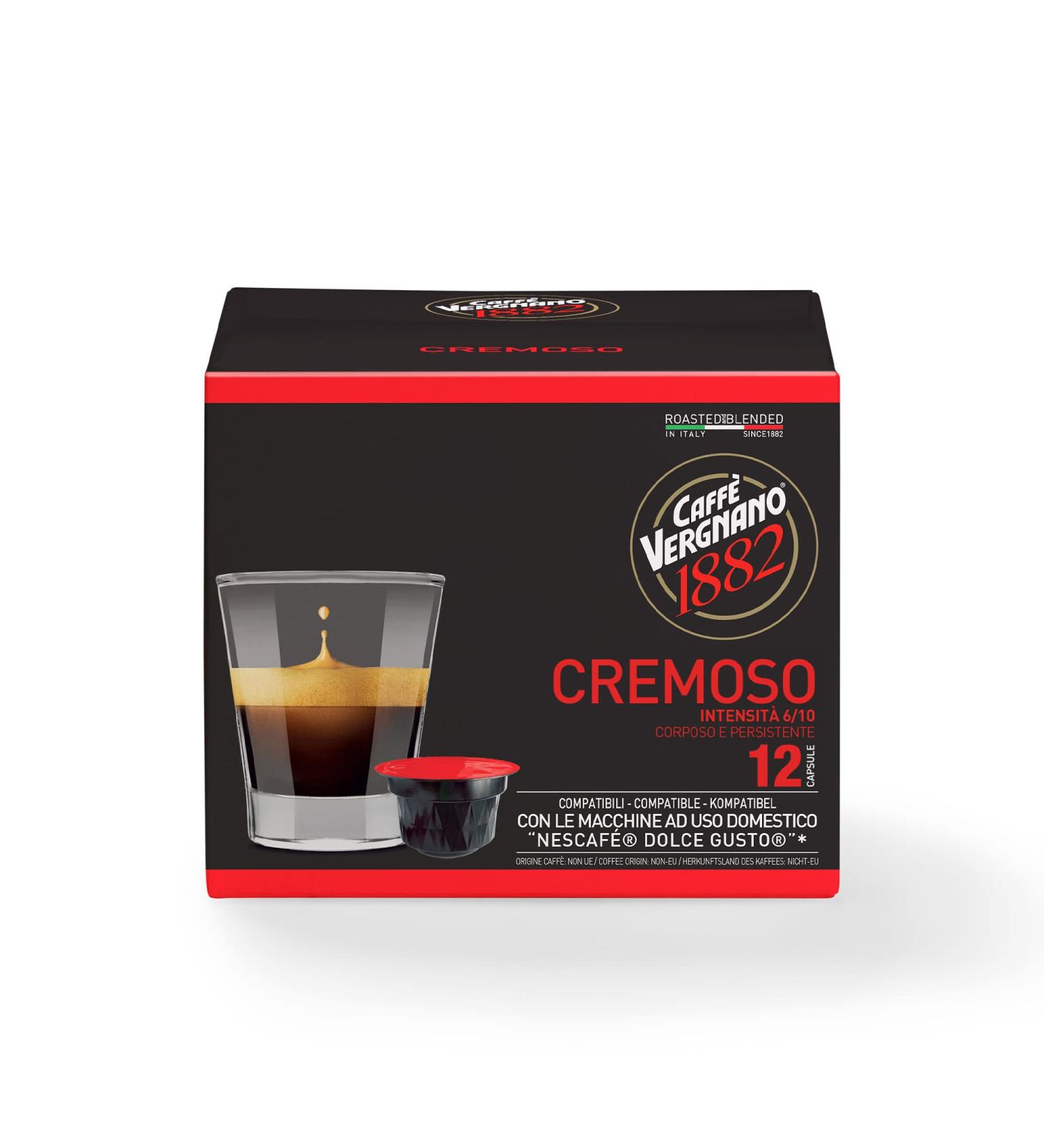  Caff Vergnano 1882 Caff Vergnano 1882 - Capsules Compatible with Nescaf Dolce Gusto Cremoso - Pack of 12 capsules - Buy Online on GoSupps.com