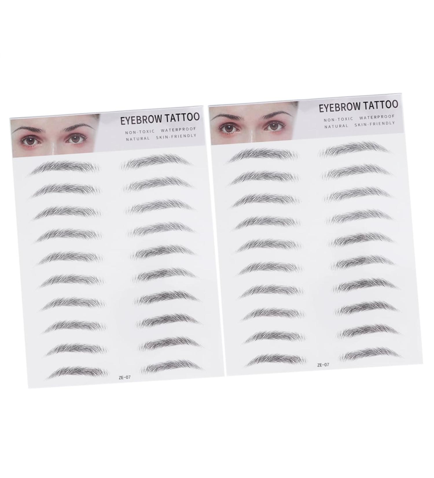 FOMIYES 2pcs 3d Eyebrow Stickers Lady Tools Waterproof Stickers 3d Stickers Transfer Stickers Simple Miss - Buy Online on GoSupps.com