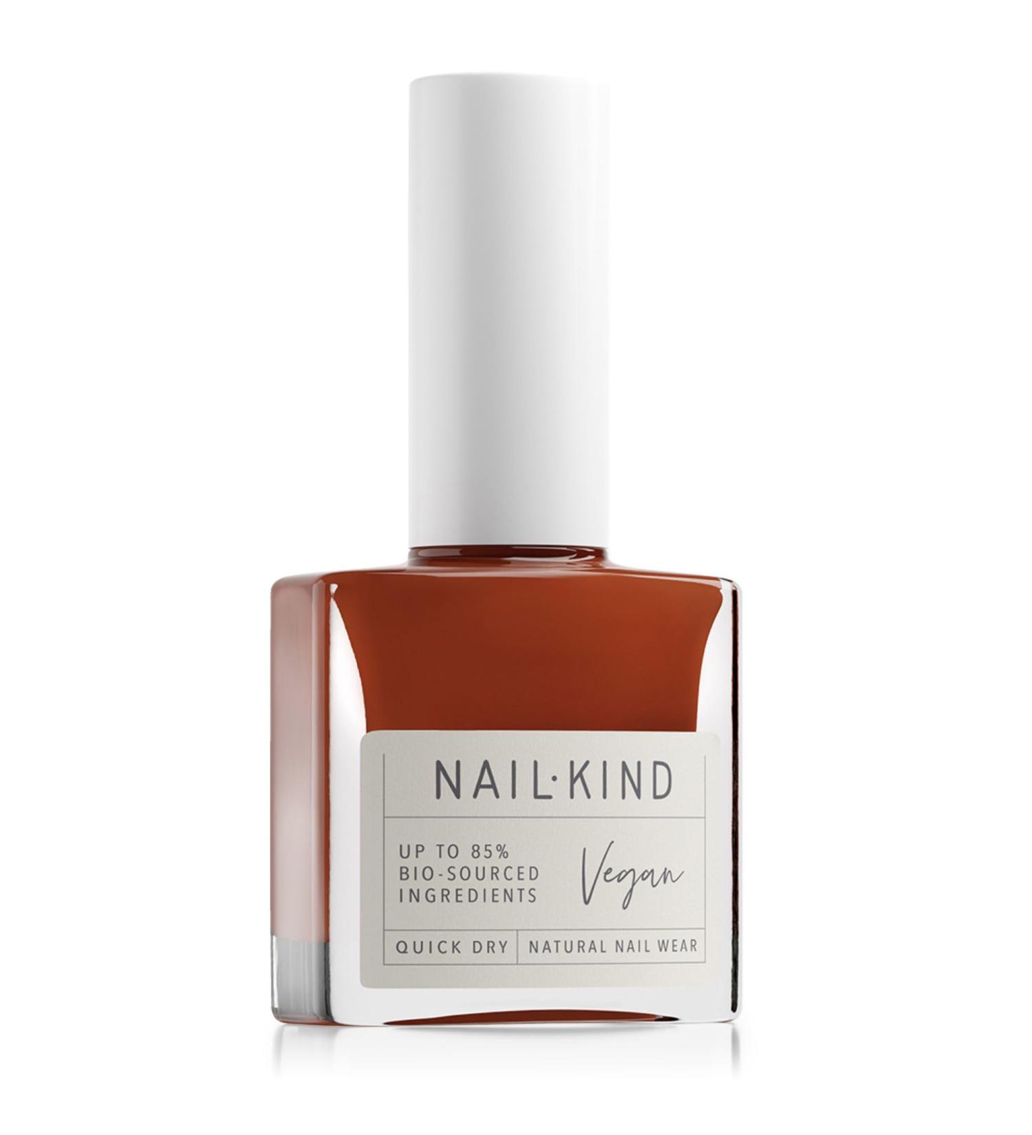 NAILKIND Brown Copper Nail Polish - Lava Love - Award Winning Nail Varnish - Vegan Nail Lacquer - Peta Certified Cruelty Free - Quick Drying Long Lasting - Chip Resistant Manicure - 8ml - Buy Online on GoSupps.com