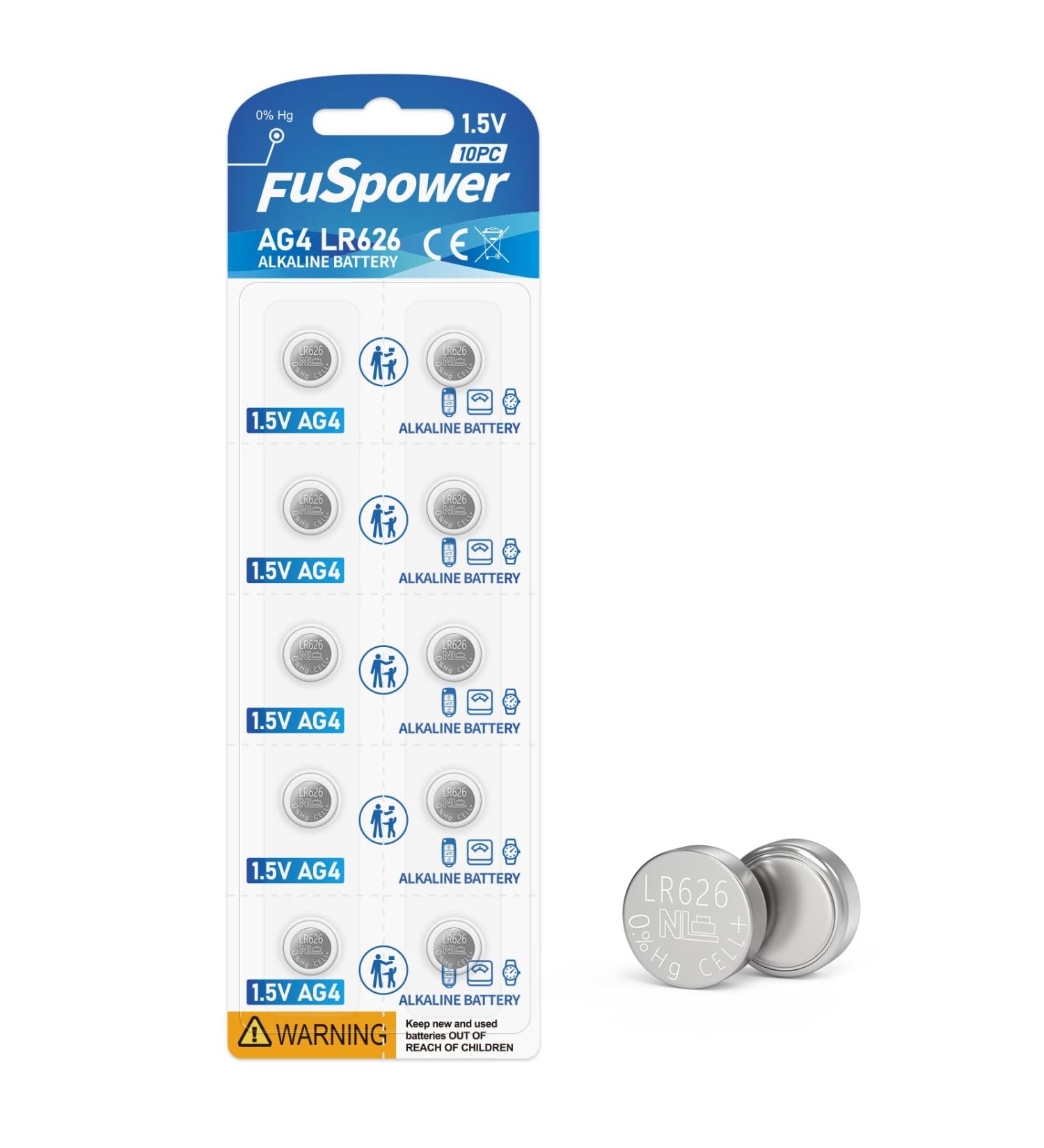 Buy 377 SR626SW Batteries | 376 LR626 AG4 1.5V Alkaline Coin Cells | 10 Count Pack for Long-Lasting Power - Buy Online on GoSupps.com