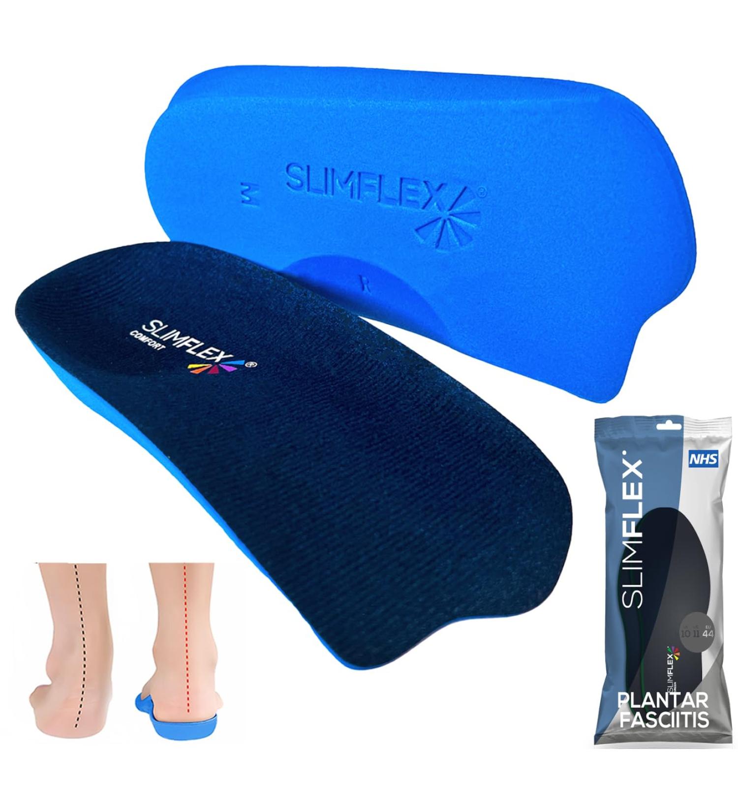 Medium Support 3 4 Length Orthotic Insoles for Plantar Fasciitis Heel Pain Podiatrist Recommended for Achilles Tendonitis Size 1 2 UK