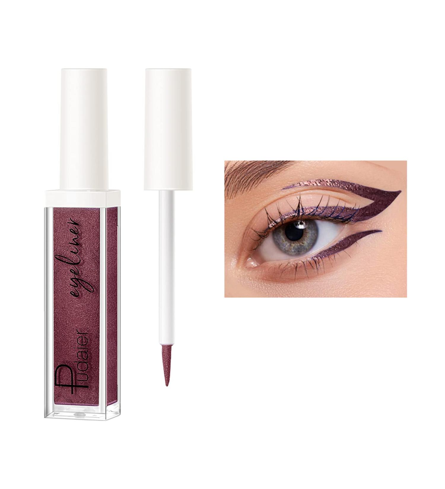 ZUK Glitter Liquid Eyeliner - Quick-Drying, Rich Pigment, Waterproof, Long Lasting - 0.11 Fl Oz - Buy Online on GoSupps.com