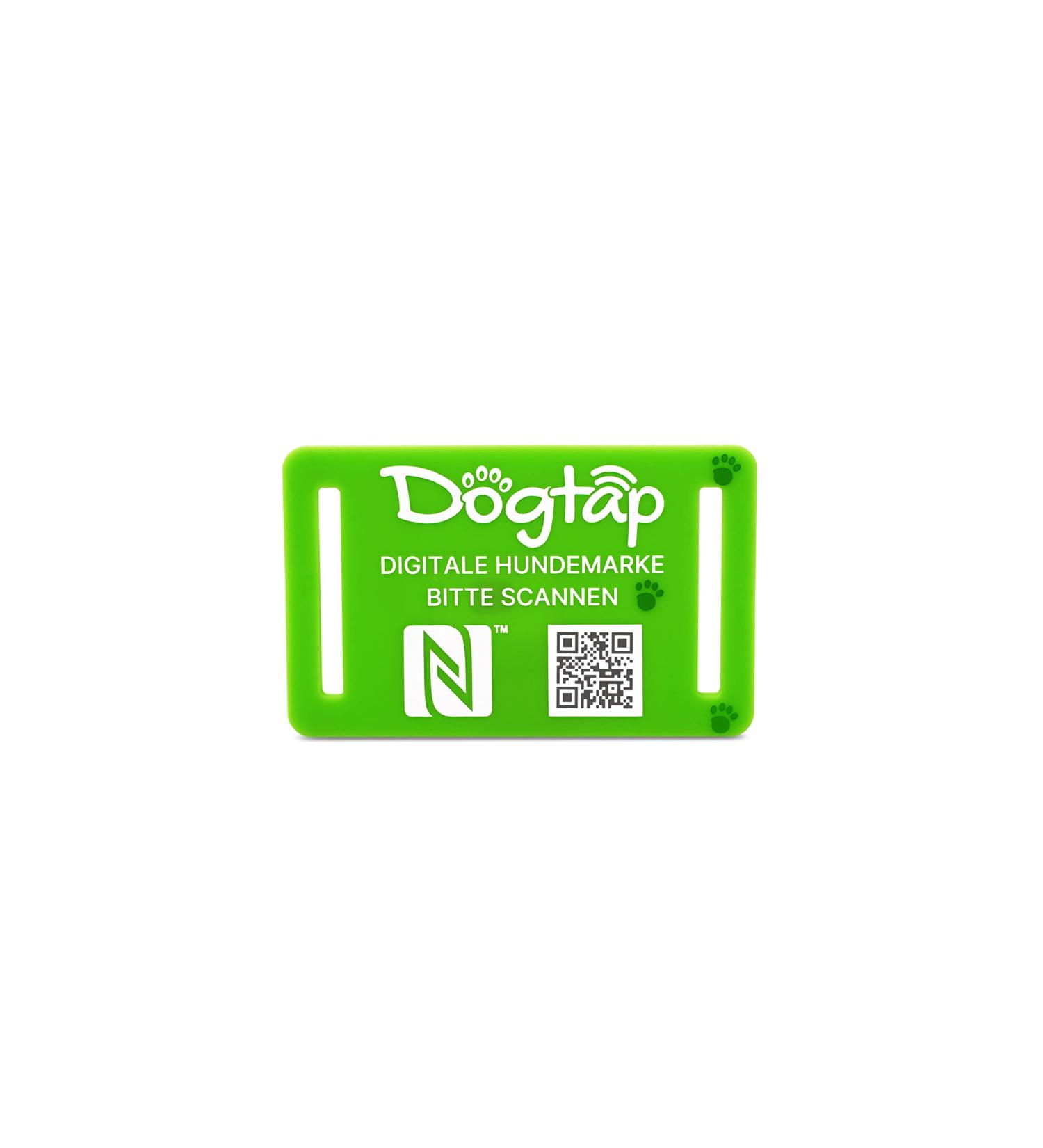 Buy DOGTAP Light Small: Smart NFC Dog Tag - 50x30mm Green | International Shipping - Buy Online on GoSupps.com