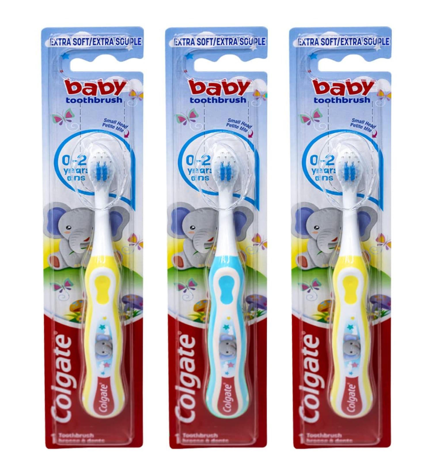 Colgate My First Baby Toothbrush Extra Soft - Pack of 3 | Colors Vary - Buy Online on GoSupps.com
