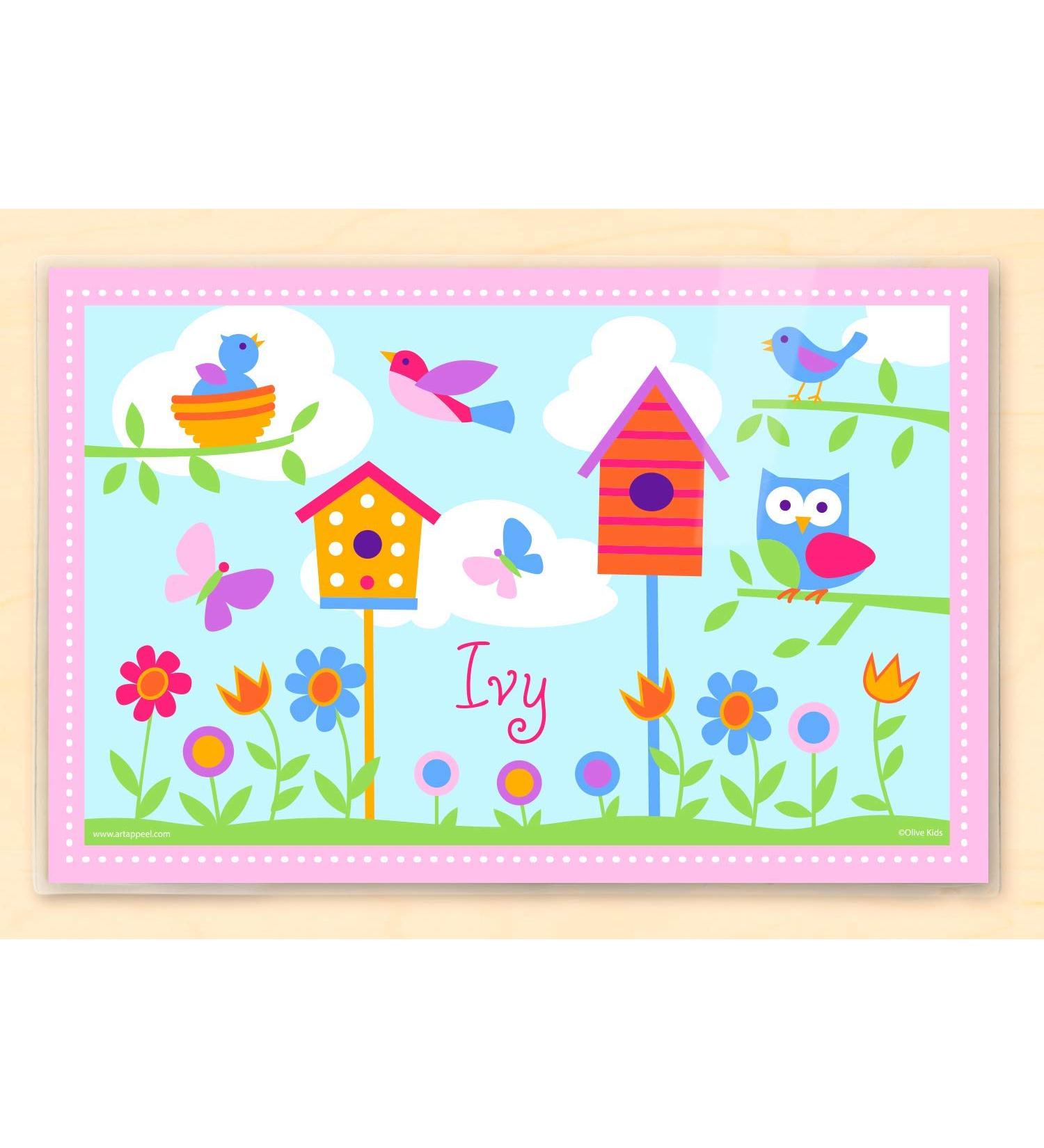 Birdie Personalized Placemat by Olive Kids | Custom Name Kids Placemat - Buy Online on GoSupps.com