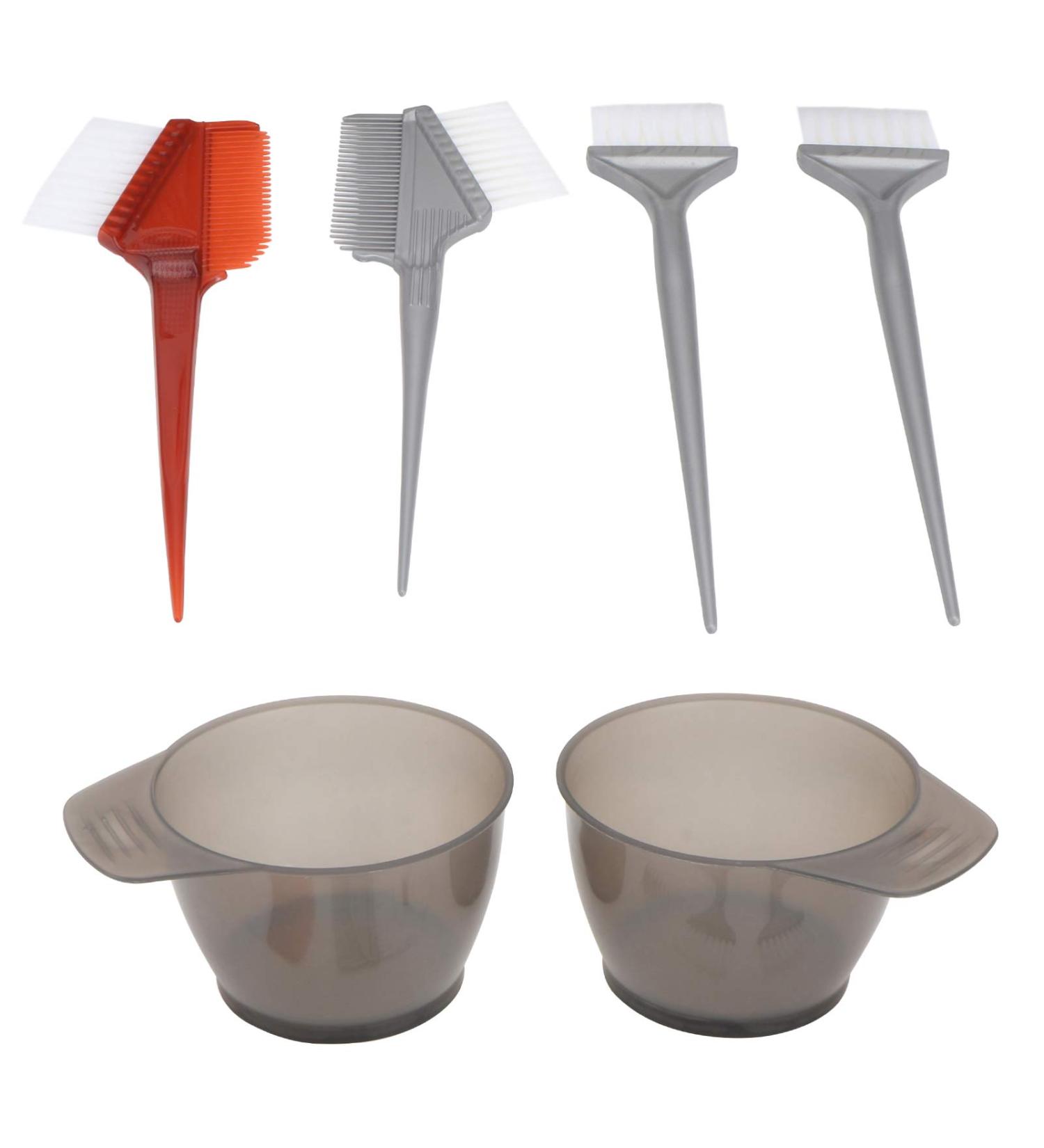 KALLORY Hair Dye Brush and Bowl Set - 2 Sets | Hair Coloring Kit for DIY Salon Style | Hair Styling Accessories - Buy Online on GoSupps.com