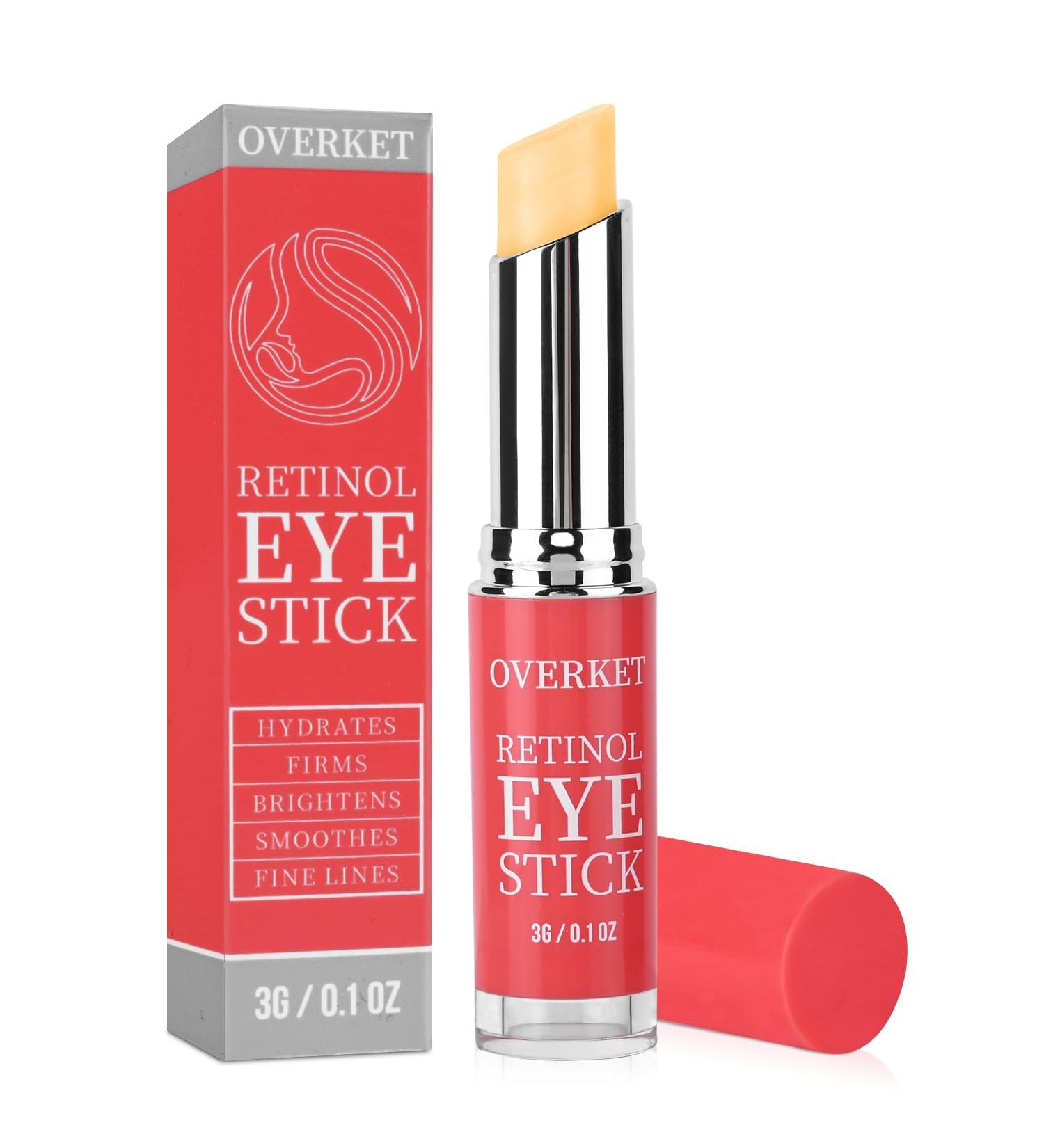 Retinol Eye Stick & Cream for Dark Circles | Reduce Puffiness & Fine Lines - Brightening Under Eye Treatment - Buy Online on GoSupps.com