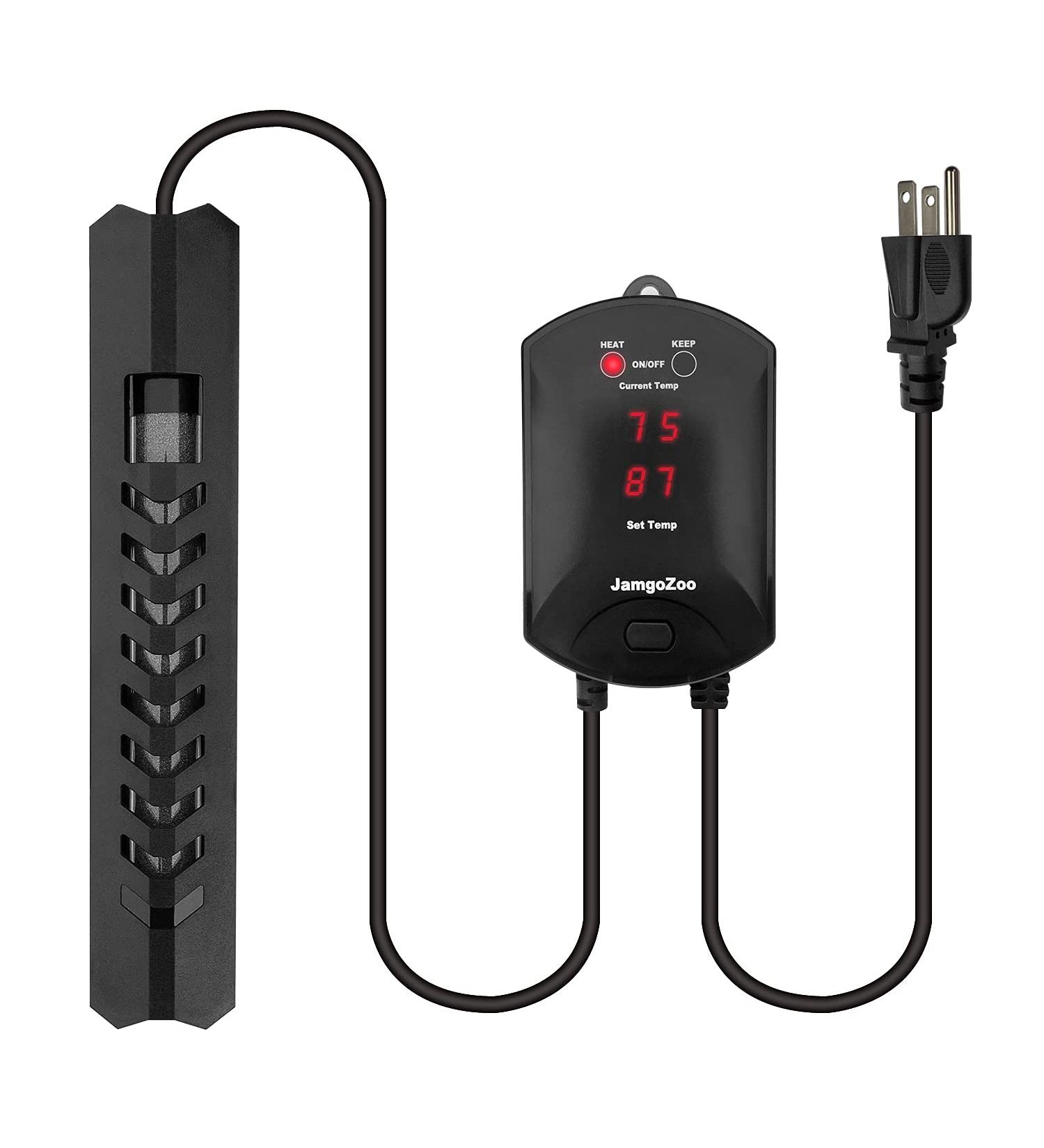 JamgoZoo Aquarium Heater 100W/200W/300W/500W - Submersible Fish Tank Heater with Thermostat & Smart LED Display - Buy Online on GoSupps.com