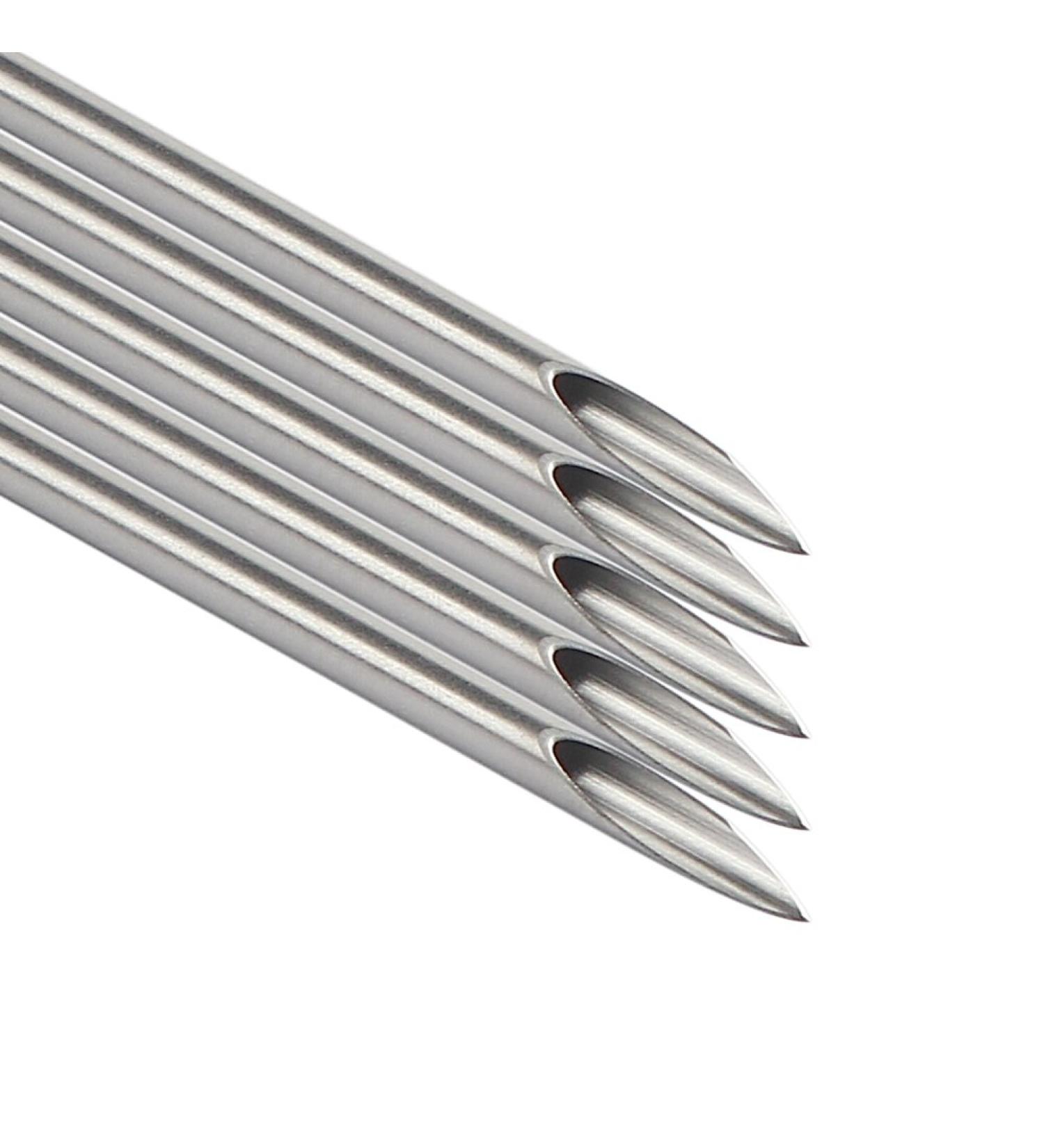 Ruifan 5 Pack Professional Sterilized Body Piercing Needle Set | Sizes 12g - 20g | Septum, Belly, Navel, Nose, Eyebrow, Lip, Nipple, Ear | Piercing Kit - Buy Online on GoSupps.com