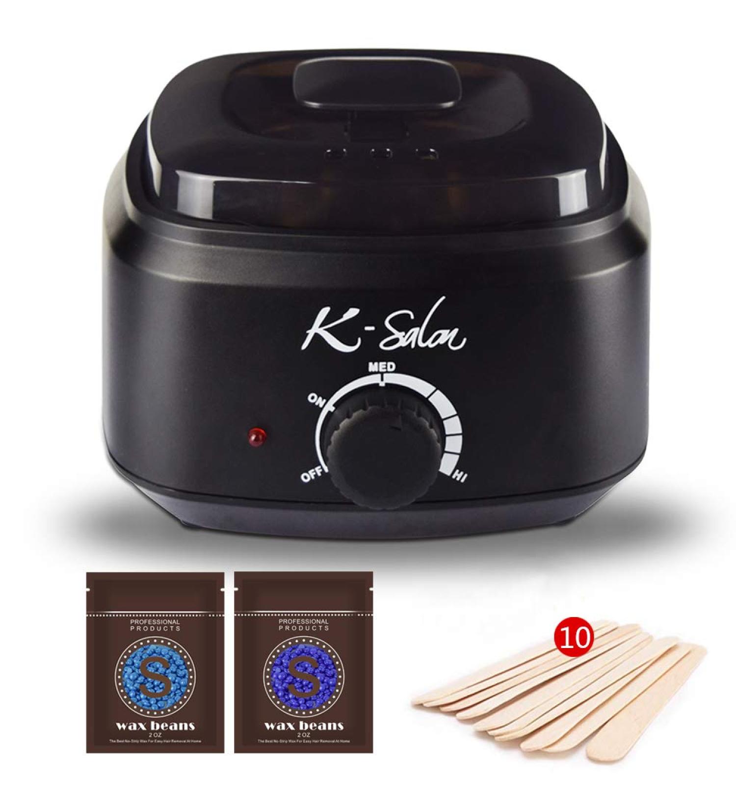 18-in-1 Wax Warmer for At-Home Hair Removal - Bikini, Eyebrow, Legs, Face - Black - Buy Online on GoSupps.com