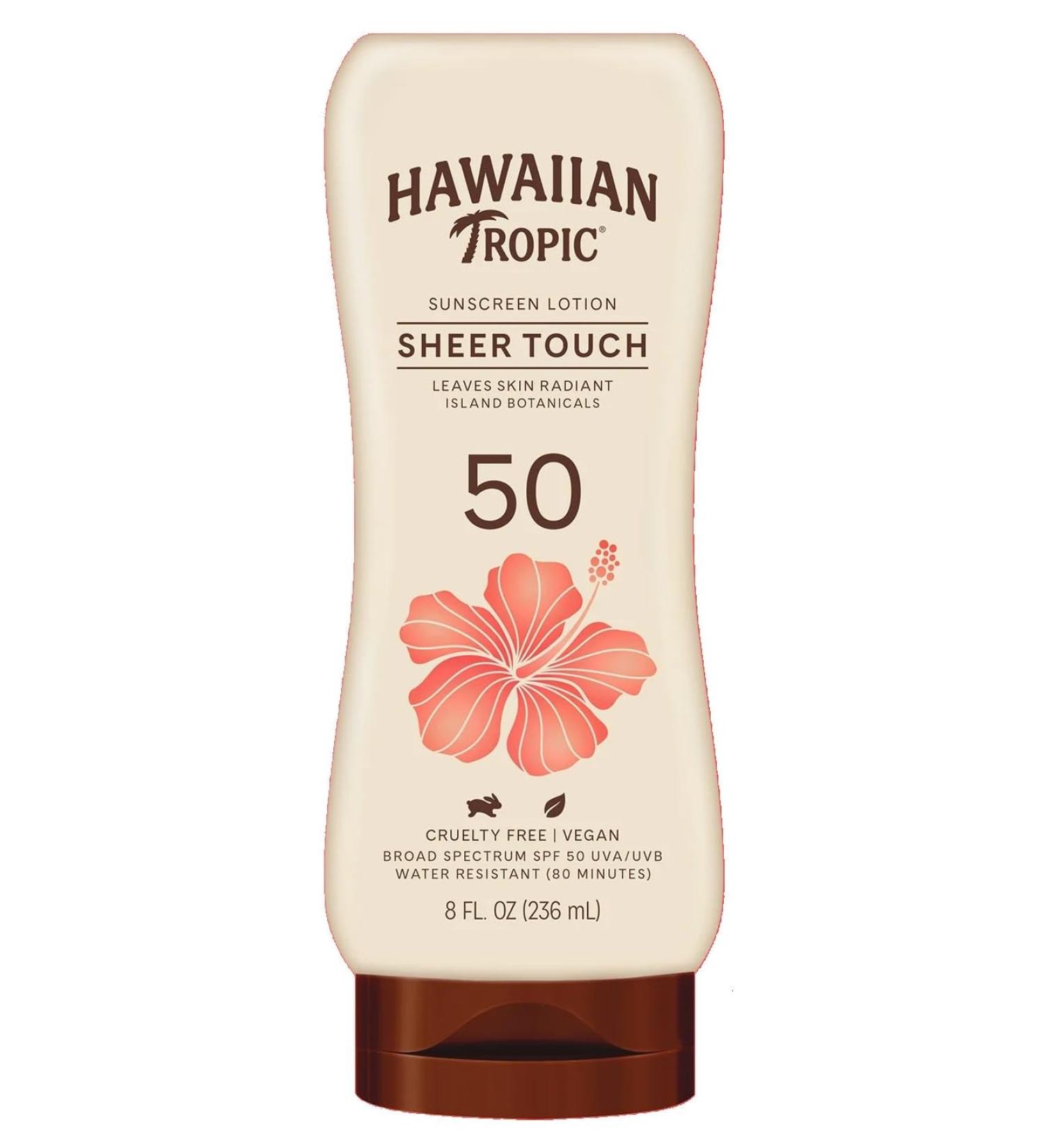 Hawaiian Tropic Sheer Touch Spf#50 Lotion 8 Ounce (235ml) (6 Pack)