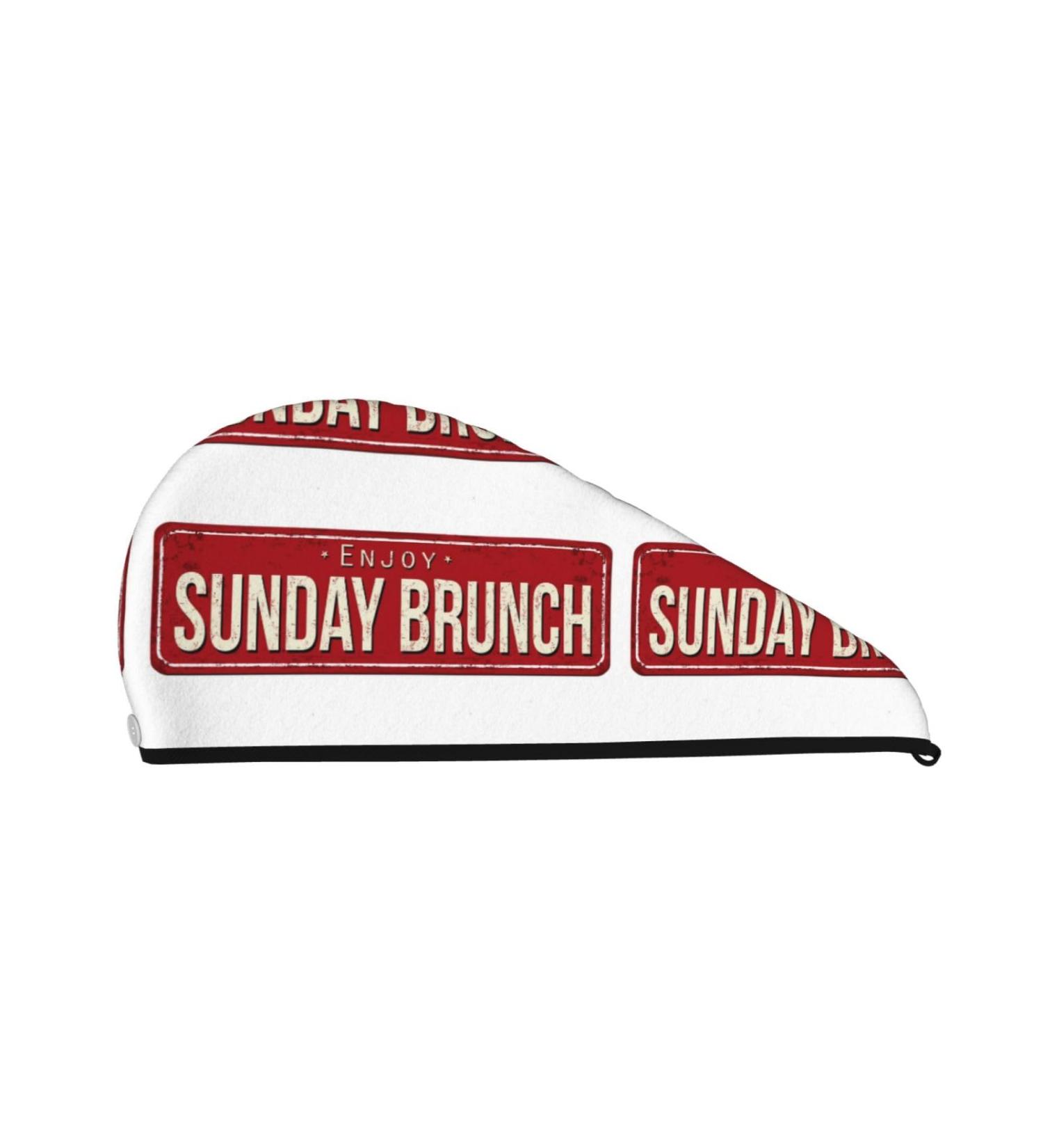 Buy Retro Sunday Brunch Microfiber Hair Towel - Soft Super Absorbent Wrap for Long Curly & Thick Hair | Quick Dry Coral Velvet | International Shipping - Buy Online on GoSupps.com