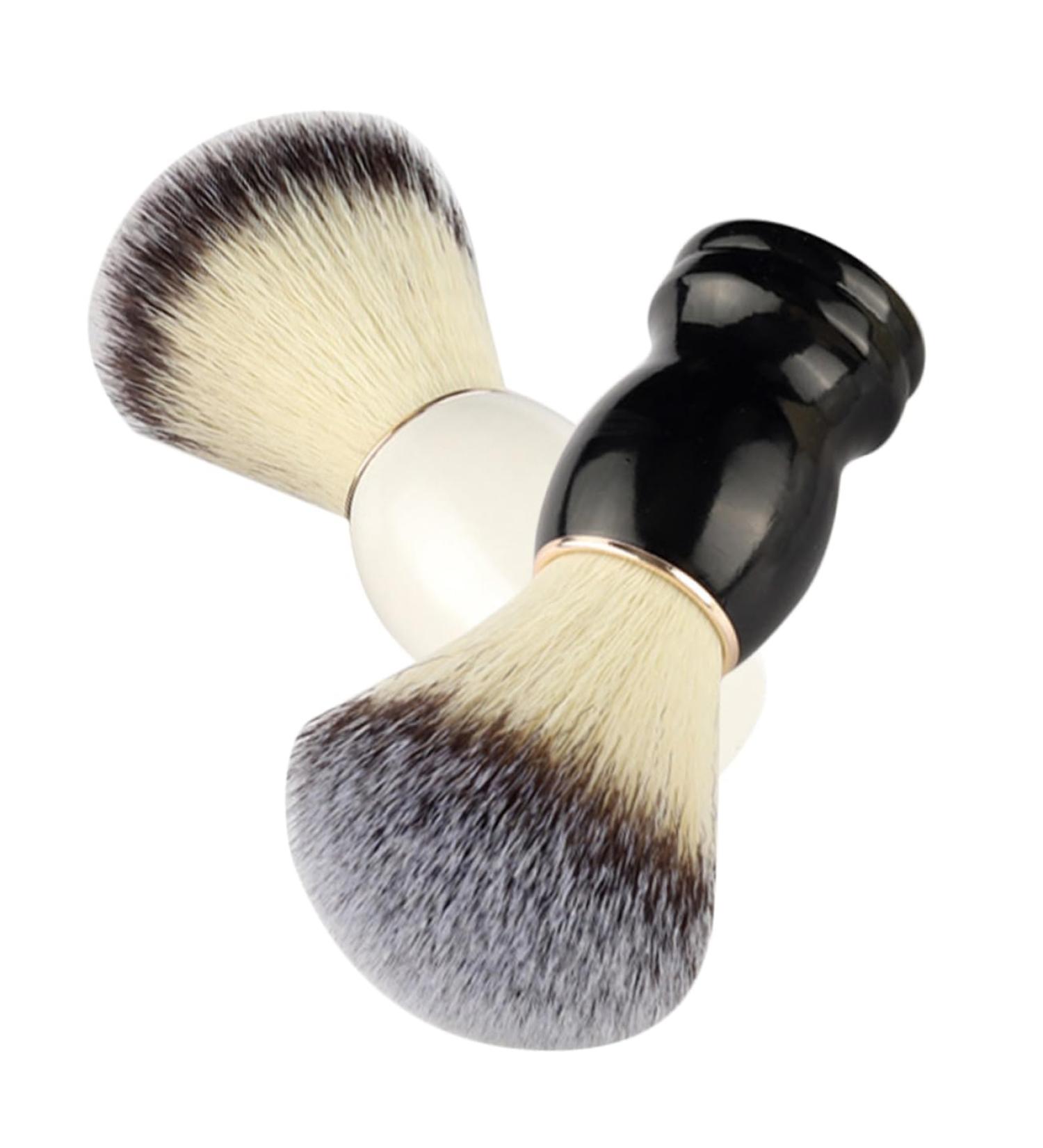 Angoily 4-Piece Manual Shaving Brush Set | Hairdressing & Grooming Tools for Men | Premium Wooden Handle Accessories & Cleaning Brushes - Buy Online on GoSupps.com