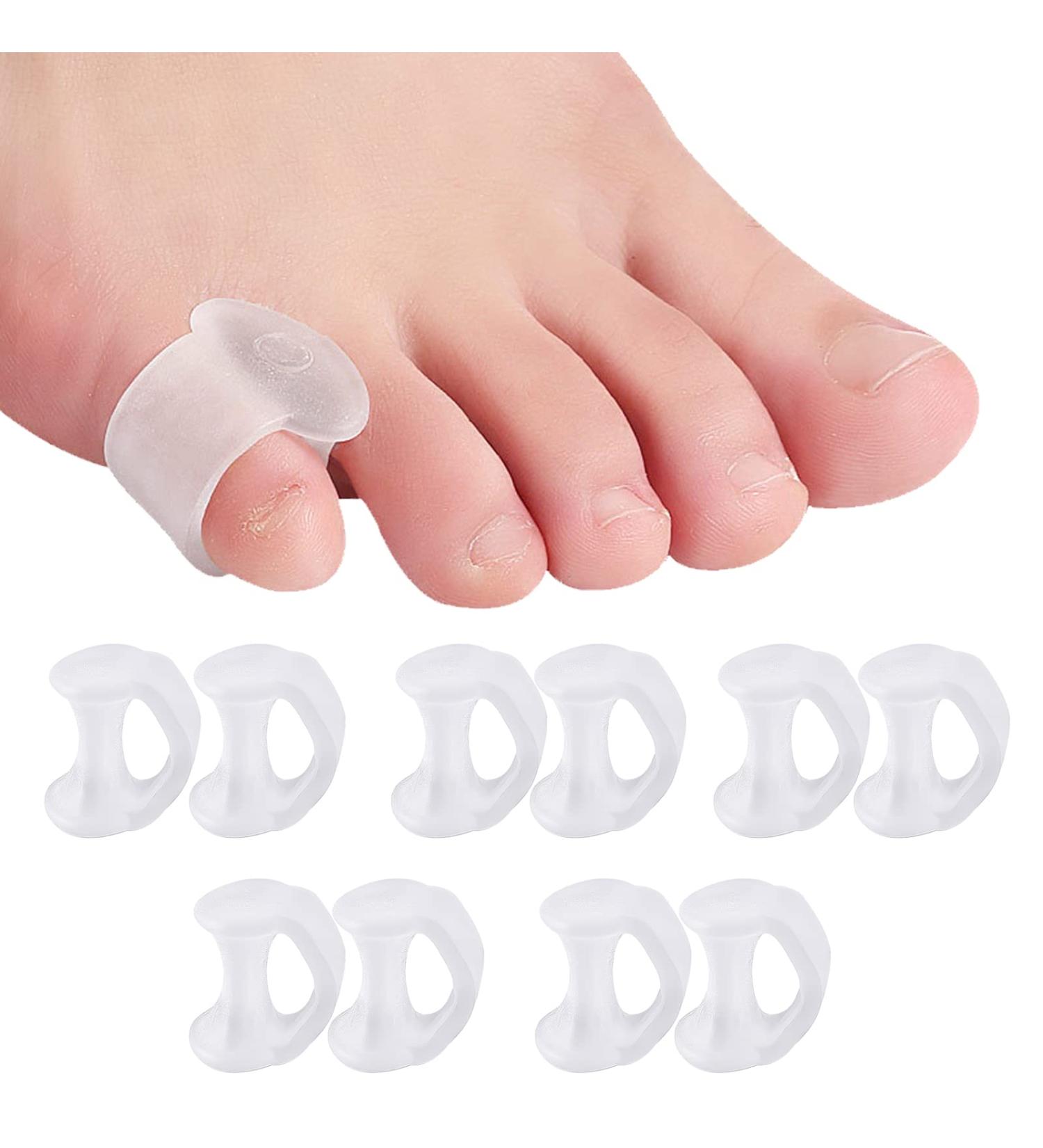 10 Pcs Gel Toe Separators for Overlapping Toes - Pinky Toe Spacers for Pressure Relief & Bunion Correction - Buy Online on GoSupps.com