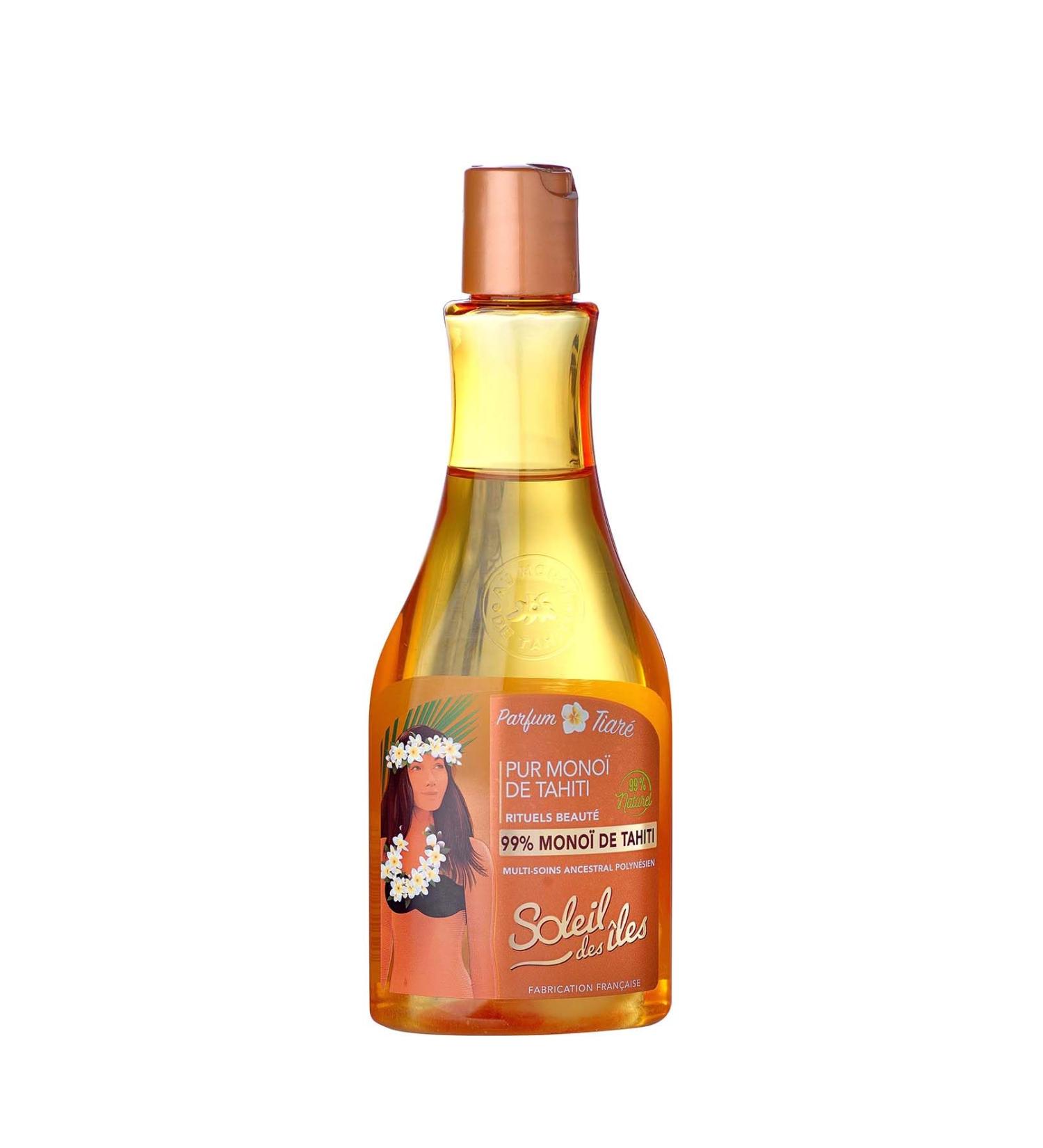 Sun of the Islands | 99% Pure Tahitian Monoi AO - Protects Nourishes Moisturises - Hair & Body - 100% Natural Plant Extract - Paraben Free - Tiare Fragrance - Made in France - Buy Online on GoSupps.com