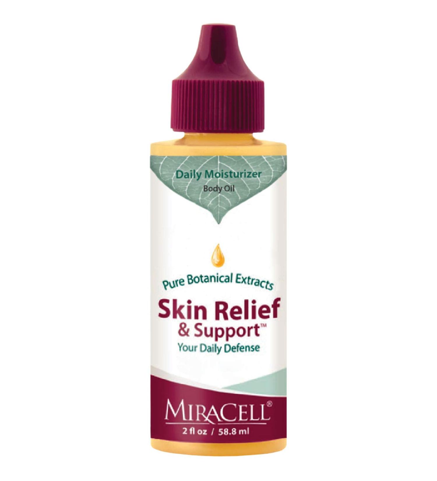 Miracell Skin Relief & Support Serum - Nourishing Oils: Apricot Coconut Sesame Jojoba Avocado Camellia Rosehip & Vitamin E - 2 oz | Buy Internationally - Buy Online on GoSupps.com