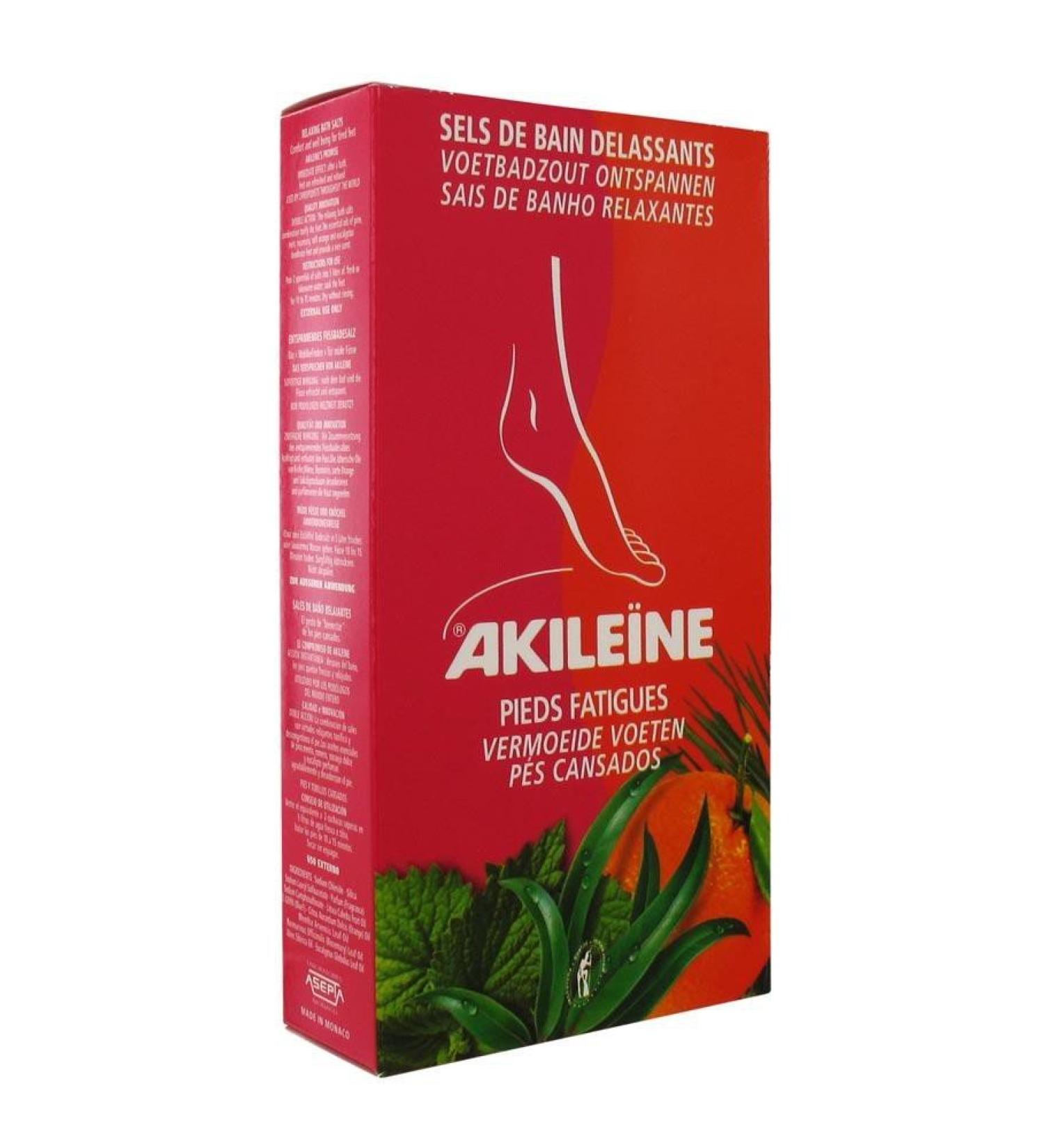 Akileine Red Relaxing foot bath salt for tired feet 300gr