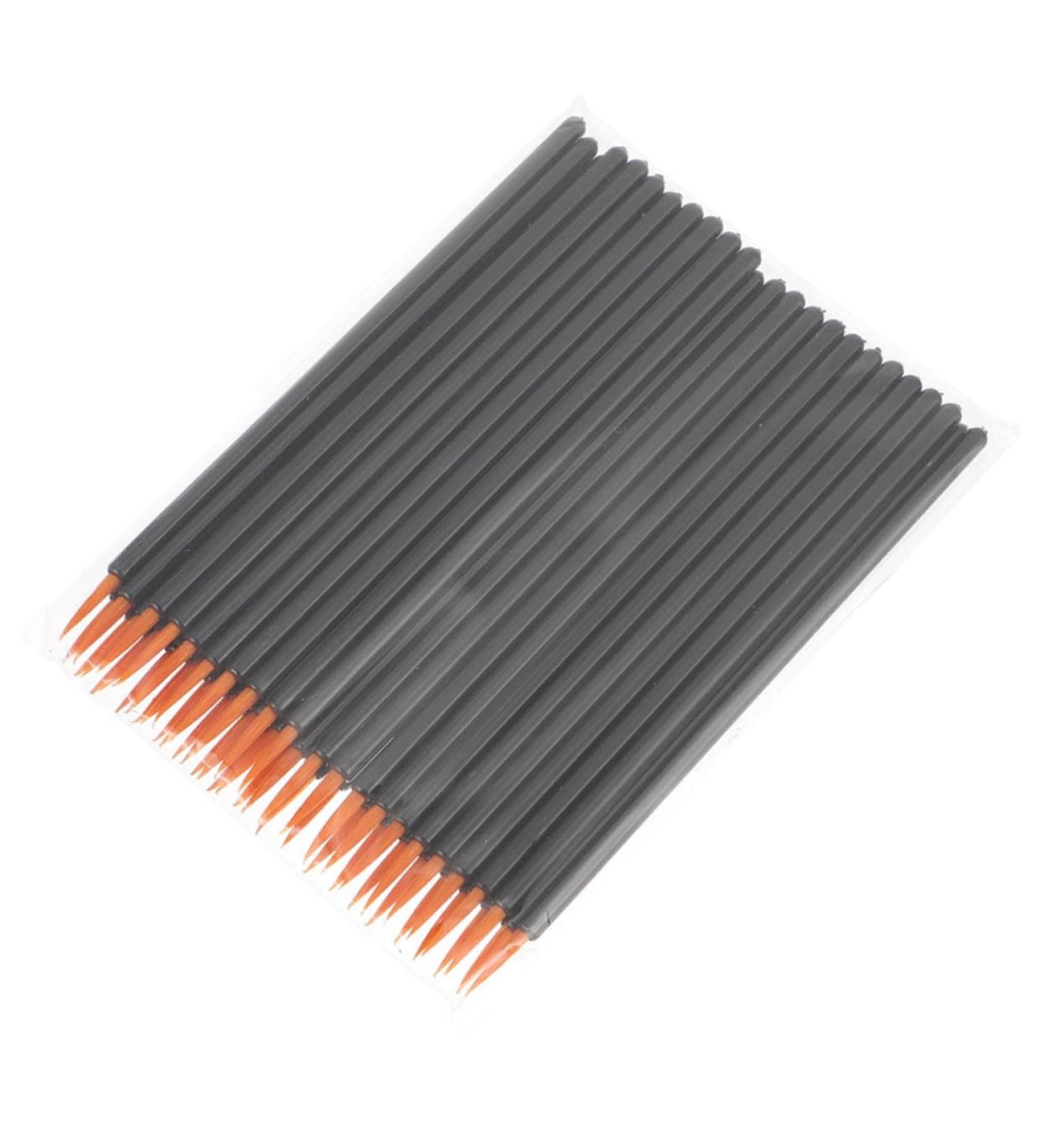 VINTORKY 100pcs Disposable Eyeliner Brush Eyeshadow Makeup Tools Lip Black Artificial Fiber - Buy Online on GoSupps.com