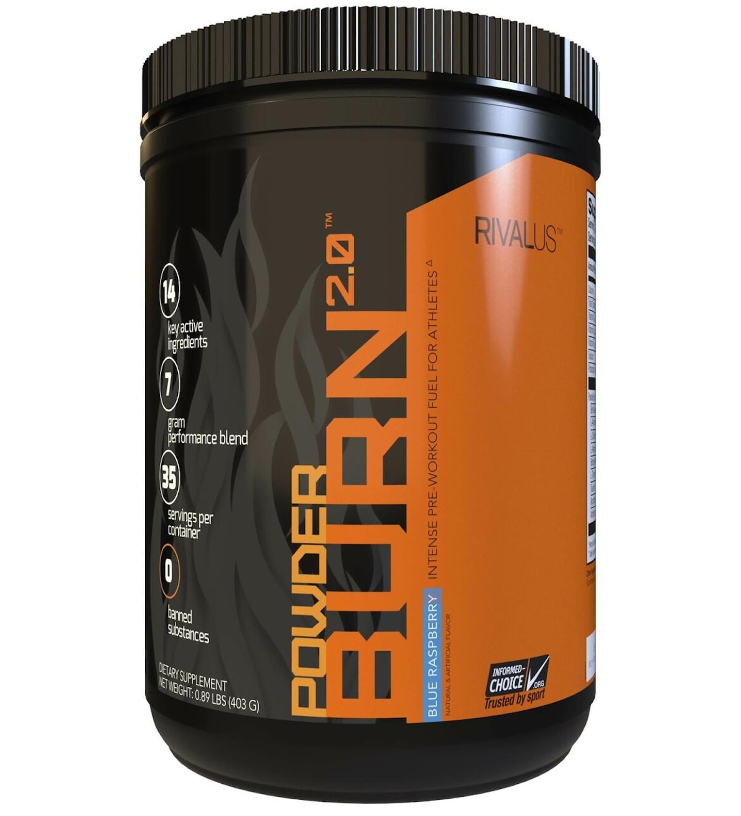 Rival Powder Burn 2.0 Pre-Workout Powder | Intense Pre Workout Energy Supplement | 7g Performance Blend Increased Energy Muscle Pumps Stamina Focus | 35 Servings (Blue Raspberry) Blue Raspberry 35 Servings (Pack of 1) - Buy Online on GoSupps.com