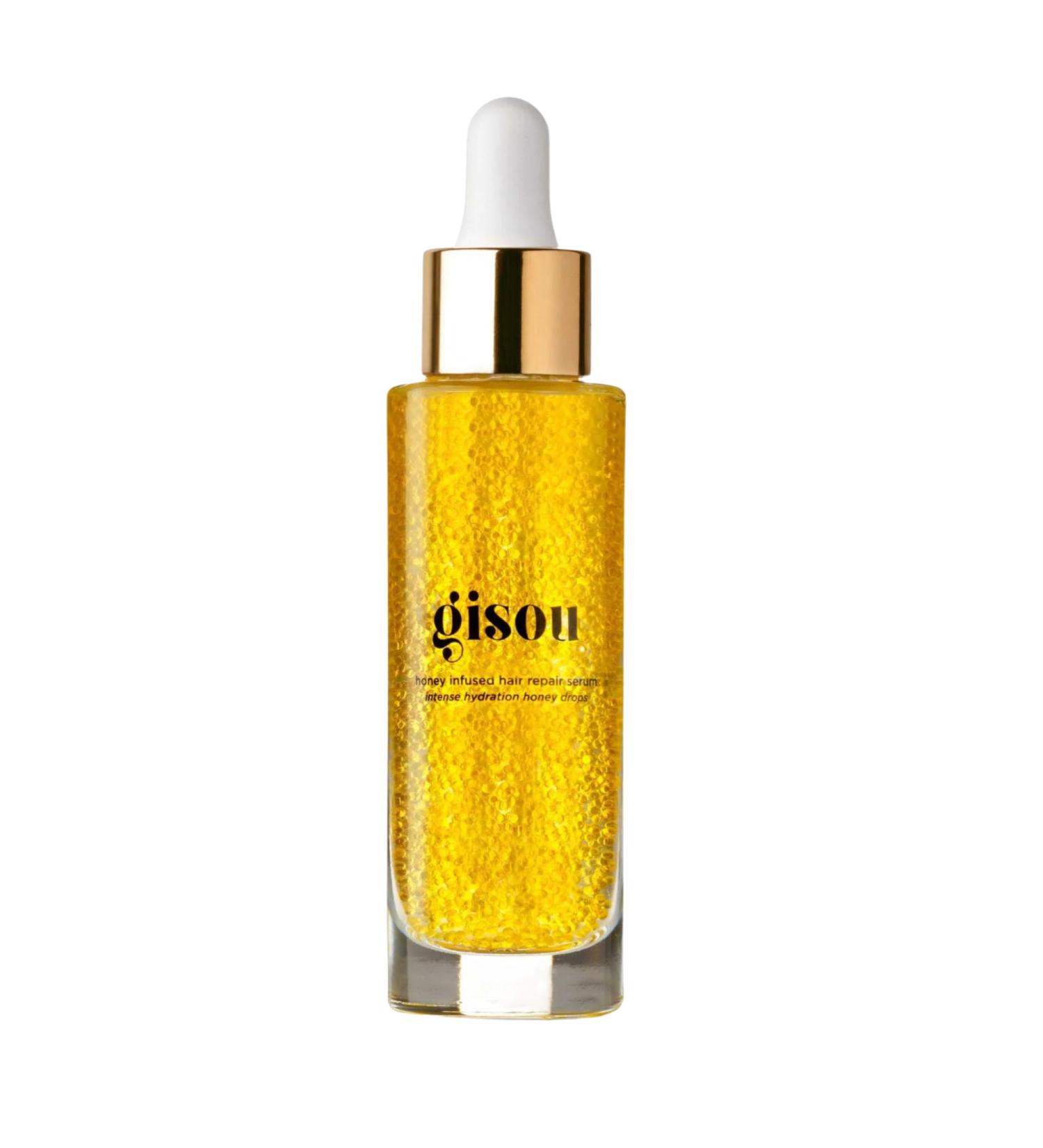 Gisou Honey Infused Hair Serum | Hydrating Heat Protectant for Damaged Dry Hair & Split Ends - 30ml - Buy Online on GoSupps.com