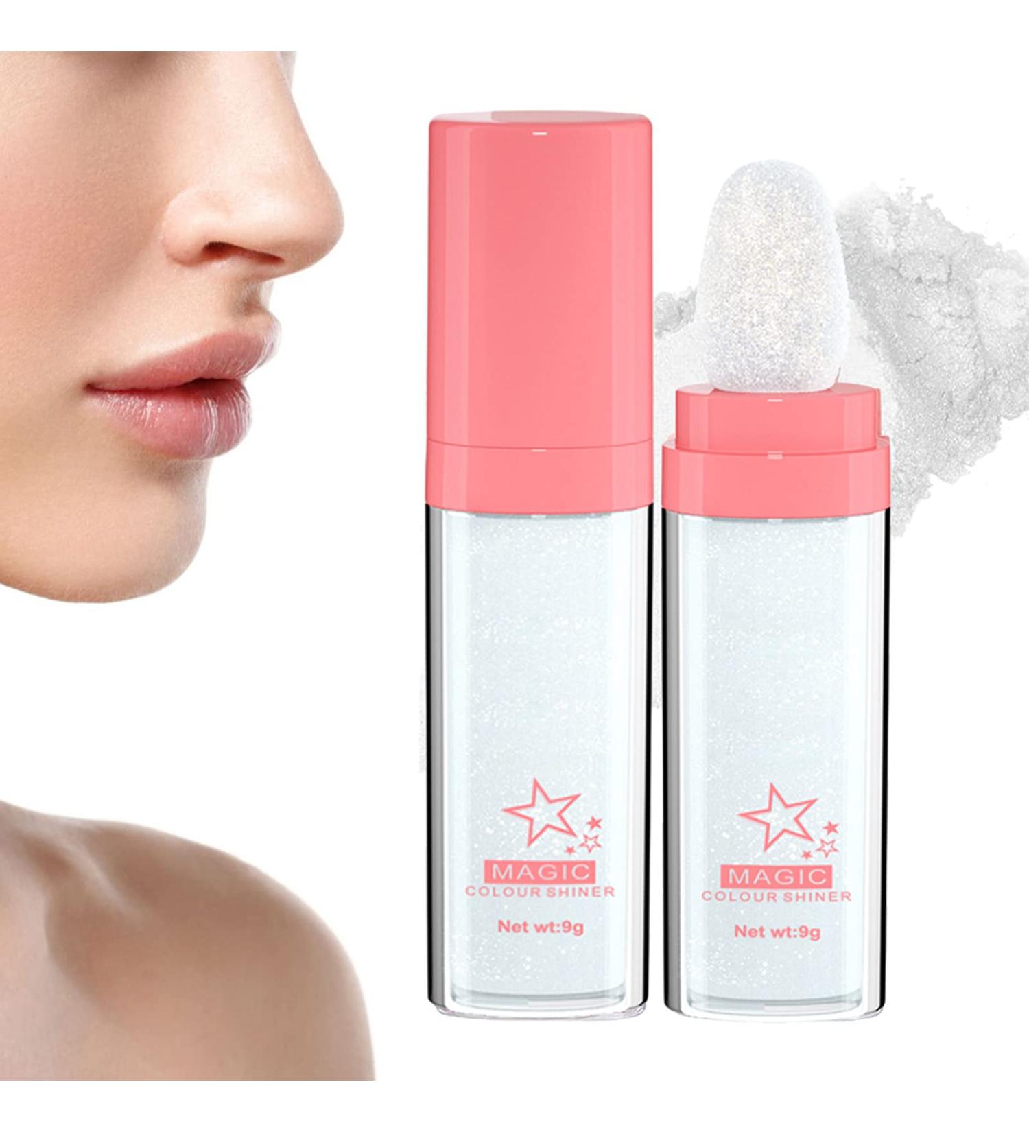 White Moonbeam Body Glitter Powder Stick for Women - Shimmer Highlighter for Face and Body - Buy Online on GoSupps.com