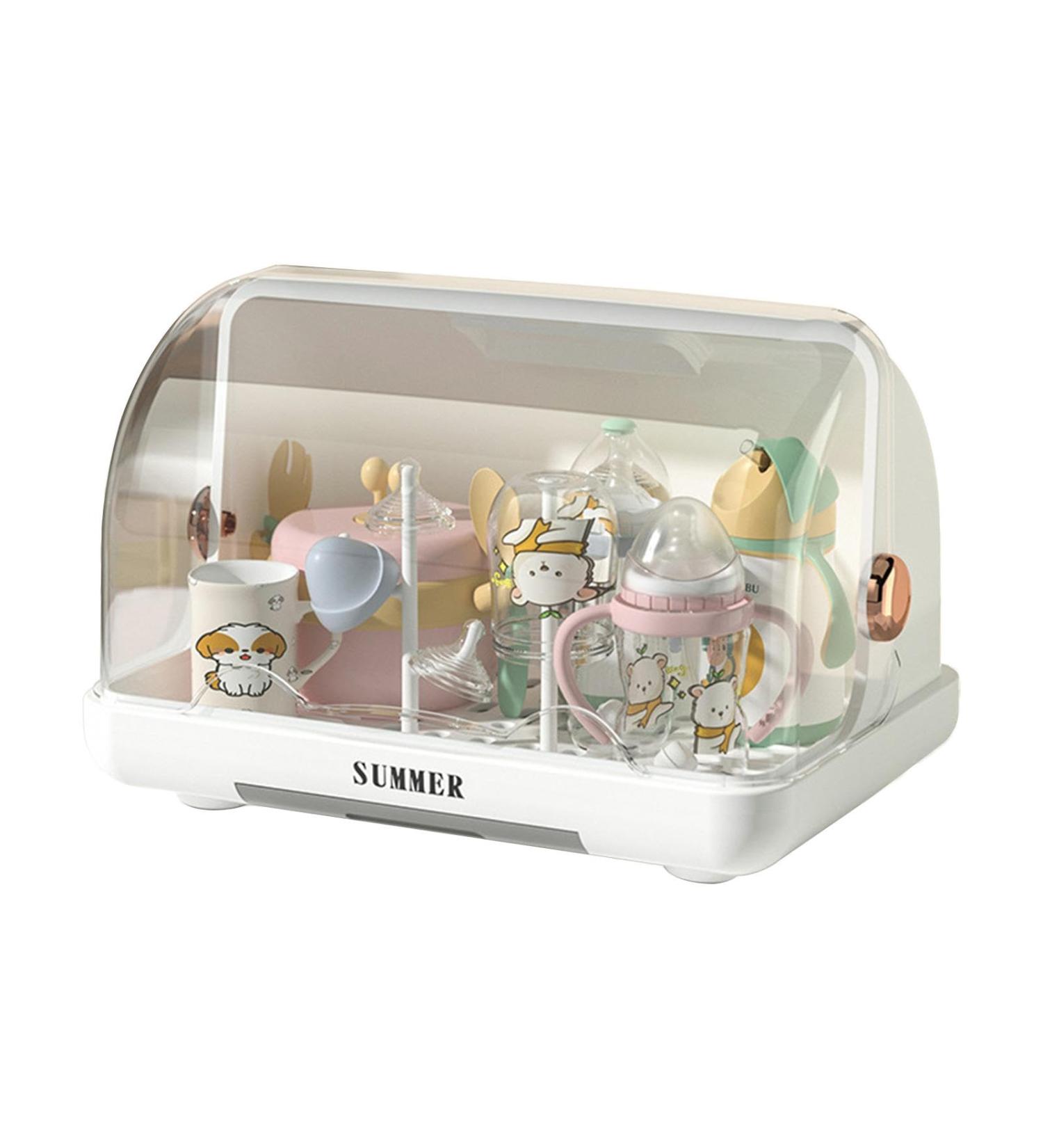 Calakono White Storage Box for Baby Bottles - Efficient Organization for Milk Bottles | International Shipping - Buy Online on GoSupps.com