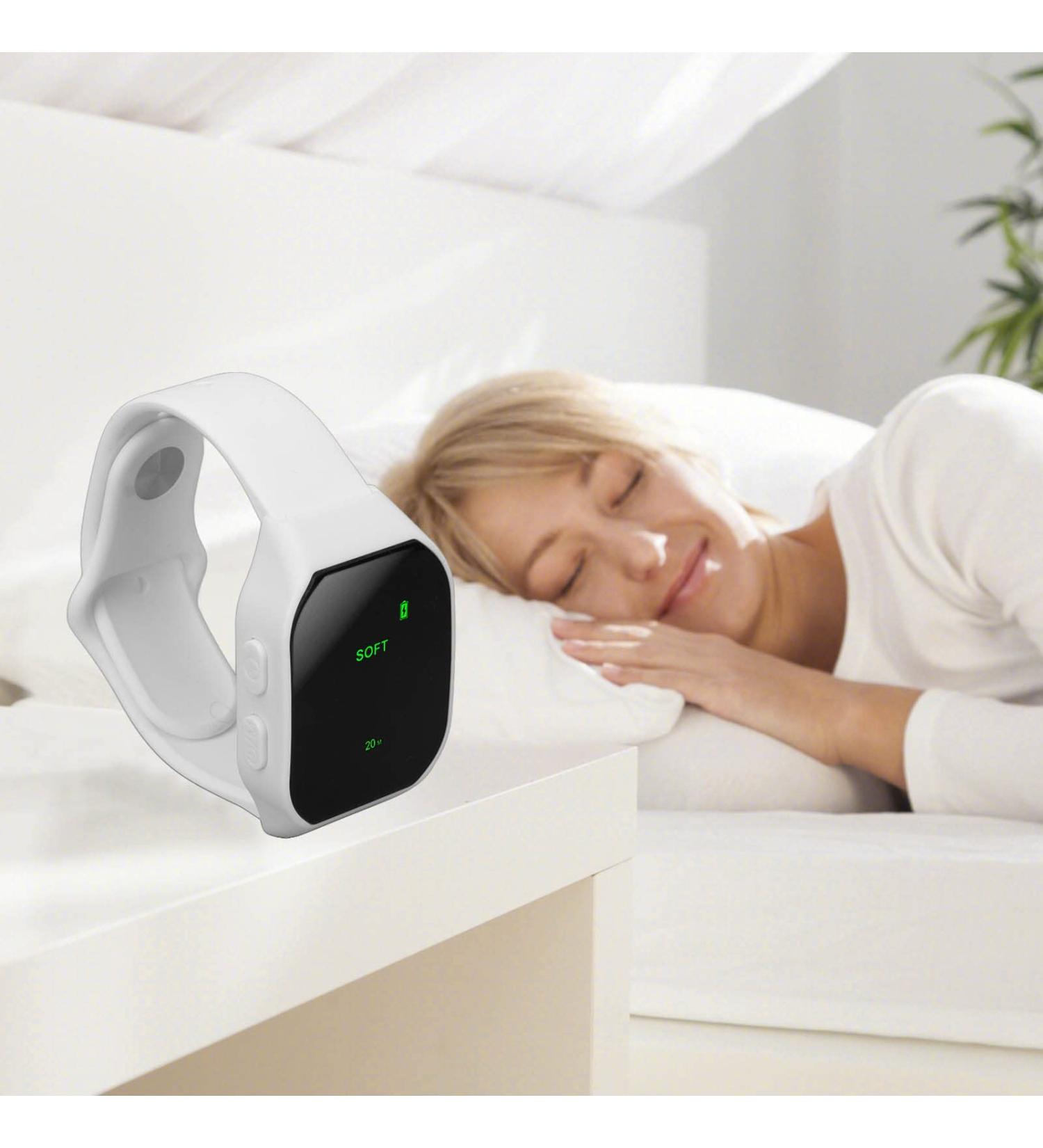 Wristband Watch Sleeping Aid Relieve Anxiety Portable Microcurrent Release Pressure 3 Modes Sleep Aid Device (White) - Buy Online on GoSupps.com