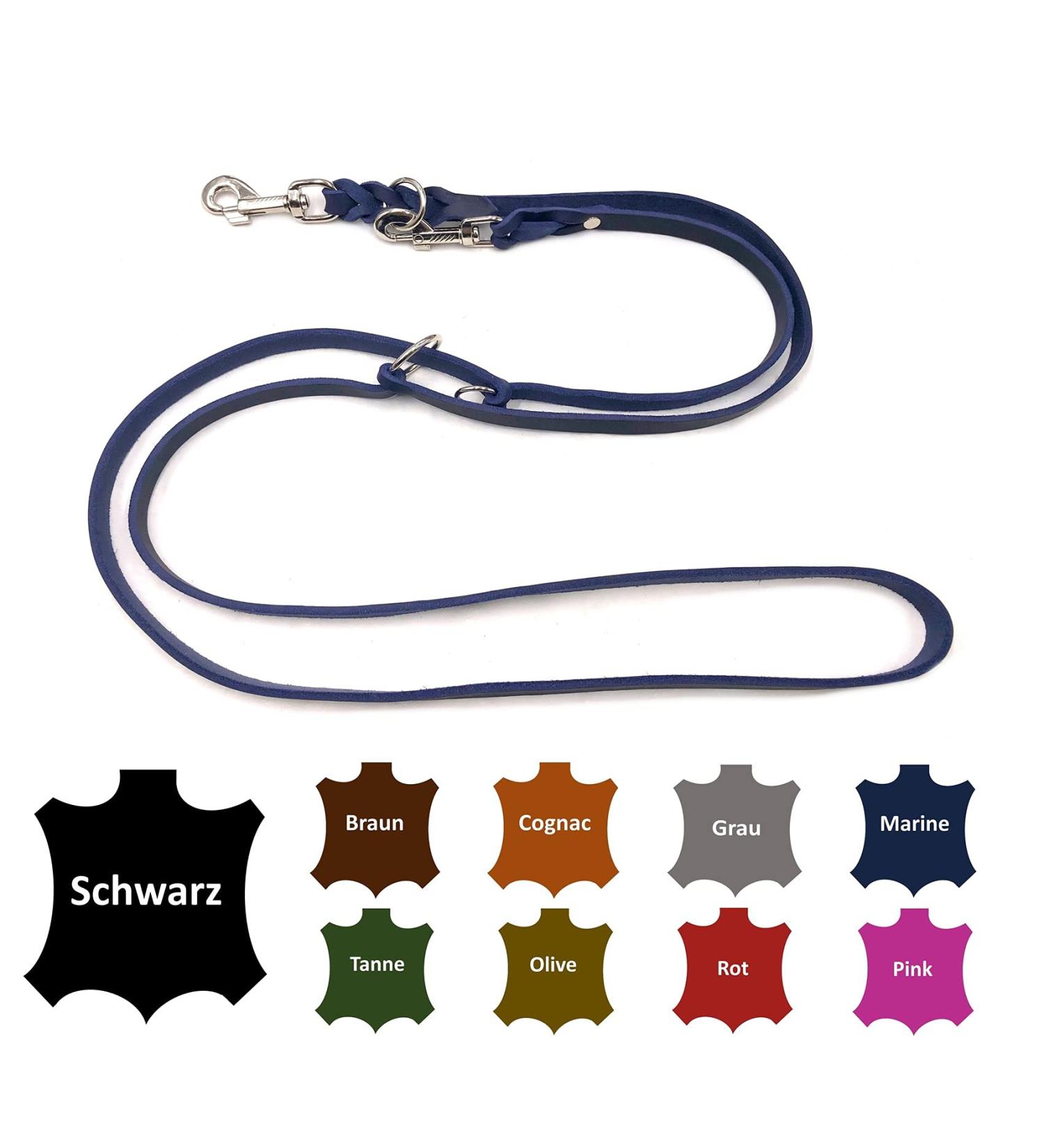 Adjustable Double Dog Liner for Small & Large Dogs | 2.80m x 15mm Navy Blue | International Shipping - Buy Online on GoSupps.com