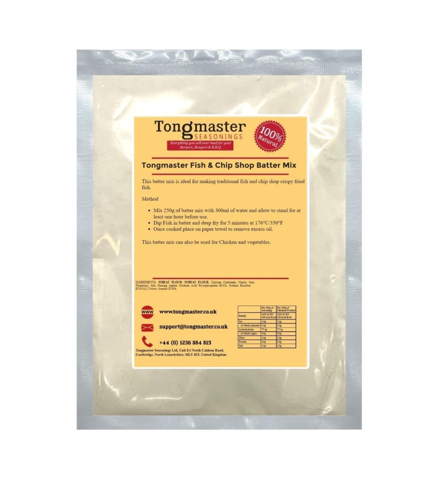 Tongmaster Fish and Chip Shop Batter Mix - 2kg