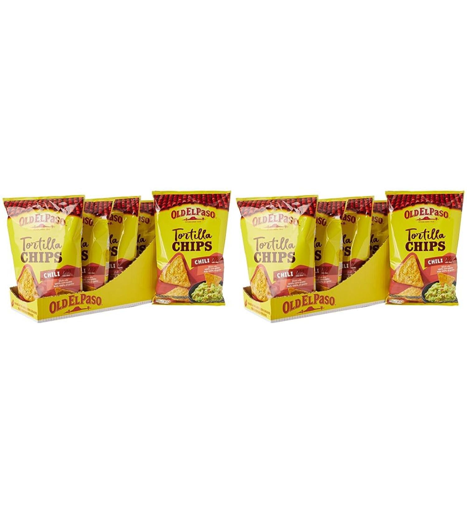 Old El Paso Gluten Free Crunchy Chilli Tortilla Chips 185g (Pack of 10) 185 g (Pack of 10) - Buy Online on GoSupps.com