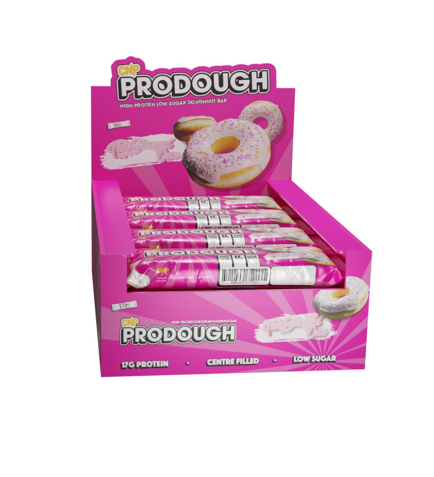 CNP Professional Prodough Milk Protein Bars - 17g Protein Soft Centre Filled Bars (The Glazed One) - Buy Online on GoSupps.com
