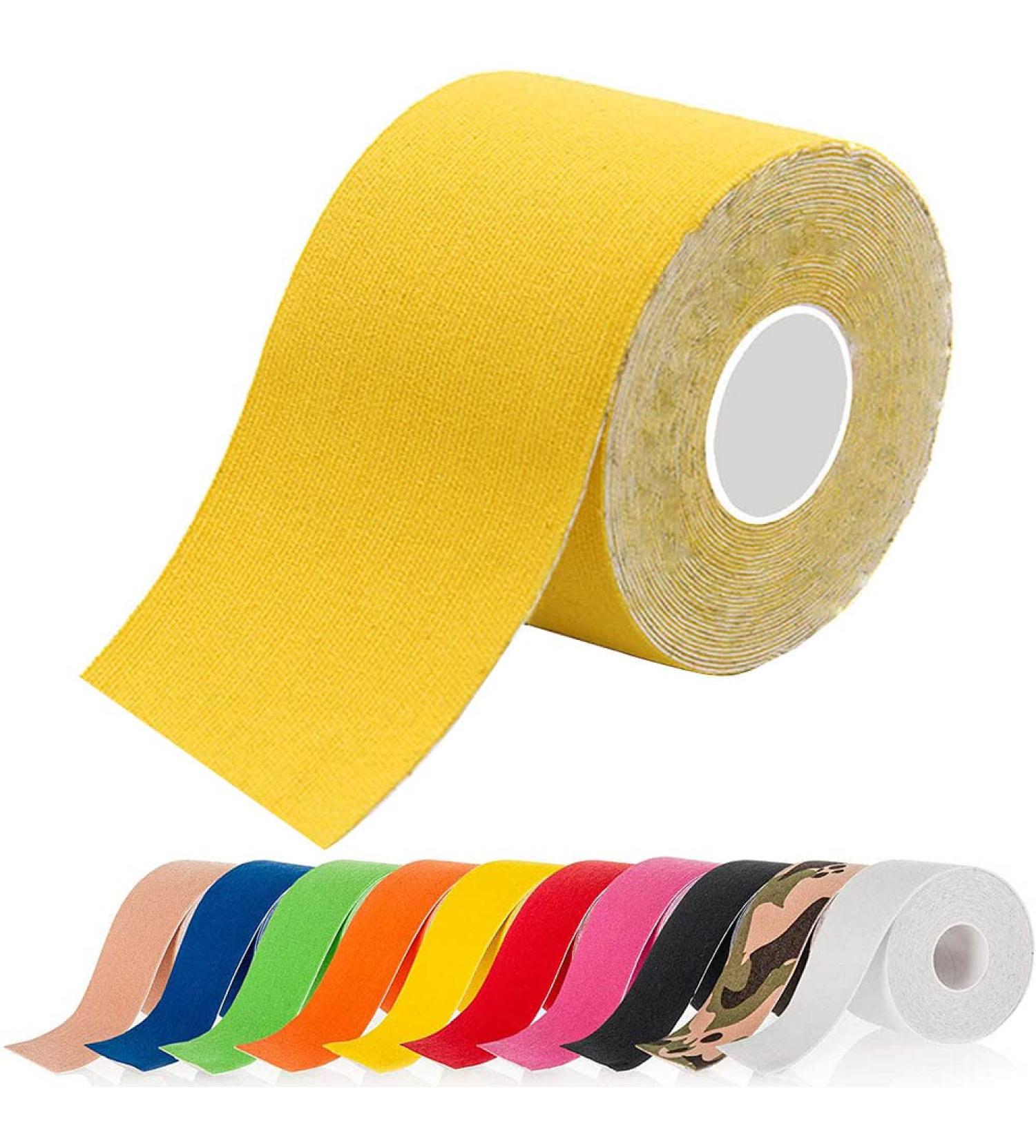 ATETEO Kinesiology Tape H-yellow L 5mX5cm - Performance-Enhancing Athletic Tape - Buy Online on GoSupps.com