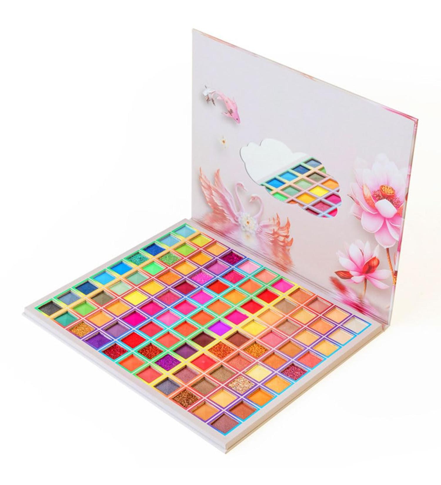 99 Colors Shimmer Eyeshadow Palette - Highly Pigmented Matte & Glitter Waterproof Makeup for Stunning Looks - Buy Online on GoSupps.com