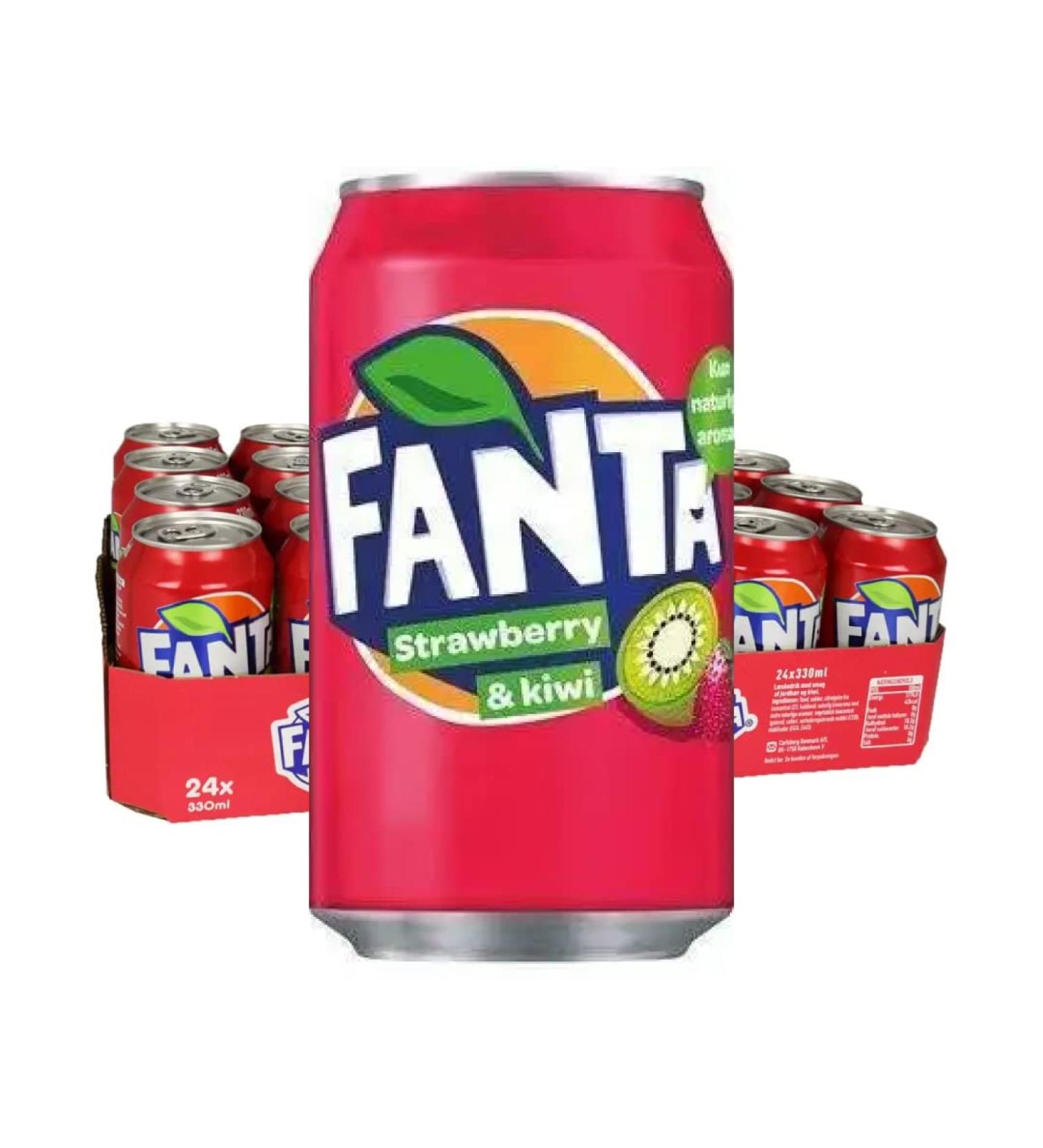 Fanta Strawberry & Kiwi blik 24x330 ml - EU