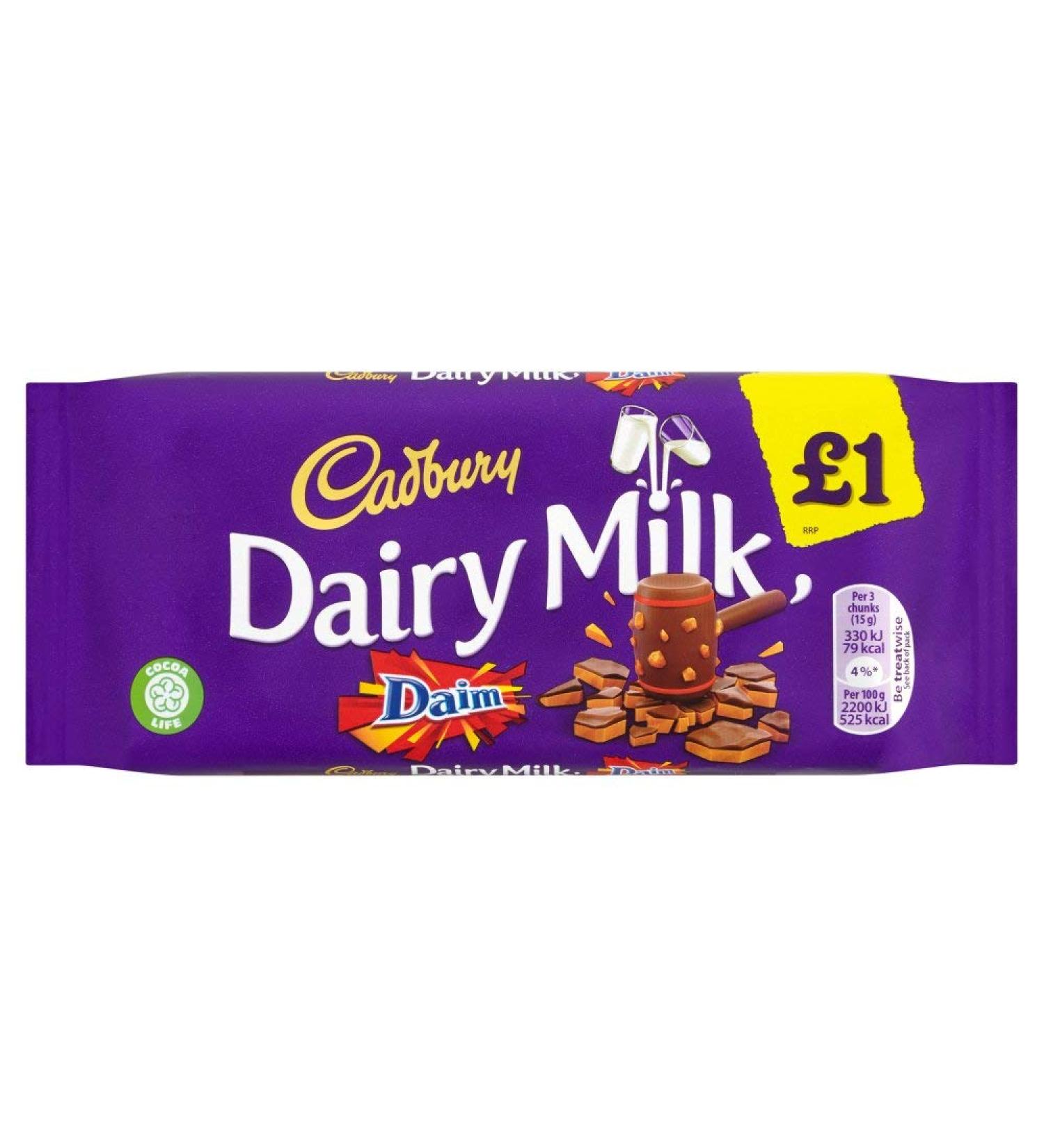Cadbury Cadbury Dairy Milk Daim 120 g