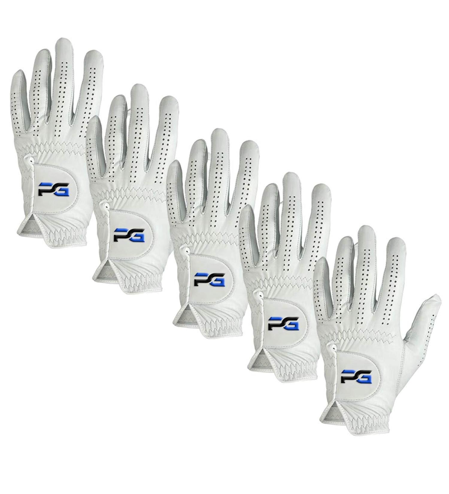 Premium Cabretta Leather Golf Gloves (5 Pack) for Right-Handed Men - Size Large - Buy Online on GoSupps.com
