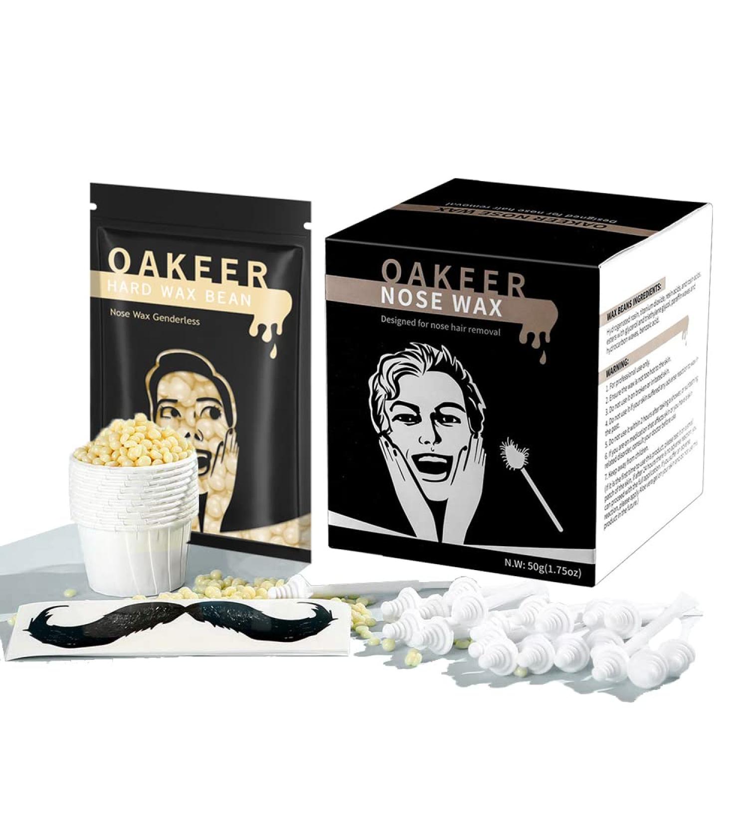 Nose Wax Hair Remover Kit for Men & Women - Oakeer Home Nose Hair Removal - 1 Count - Buy Online on GoSupps.com