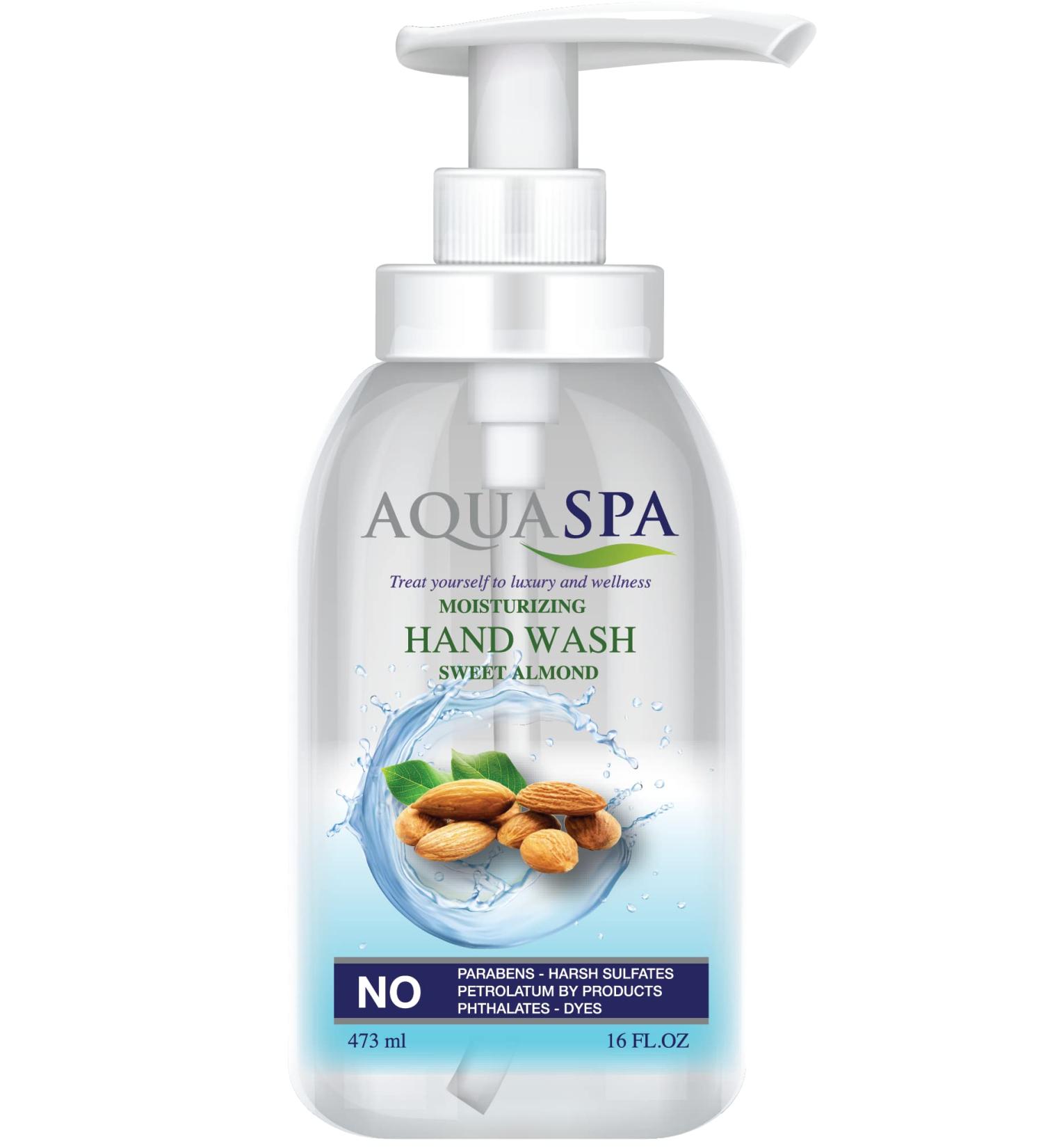 Hand Wash Sweet Almond 16 Oz | Premium Moisturizing Soap for All Skin Types | International Shipping Available - Buy Online on GoSupps.com
