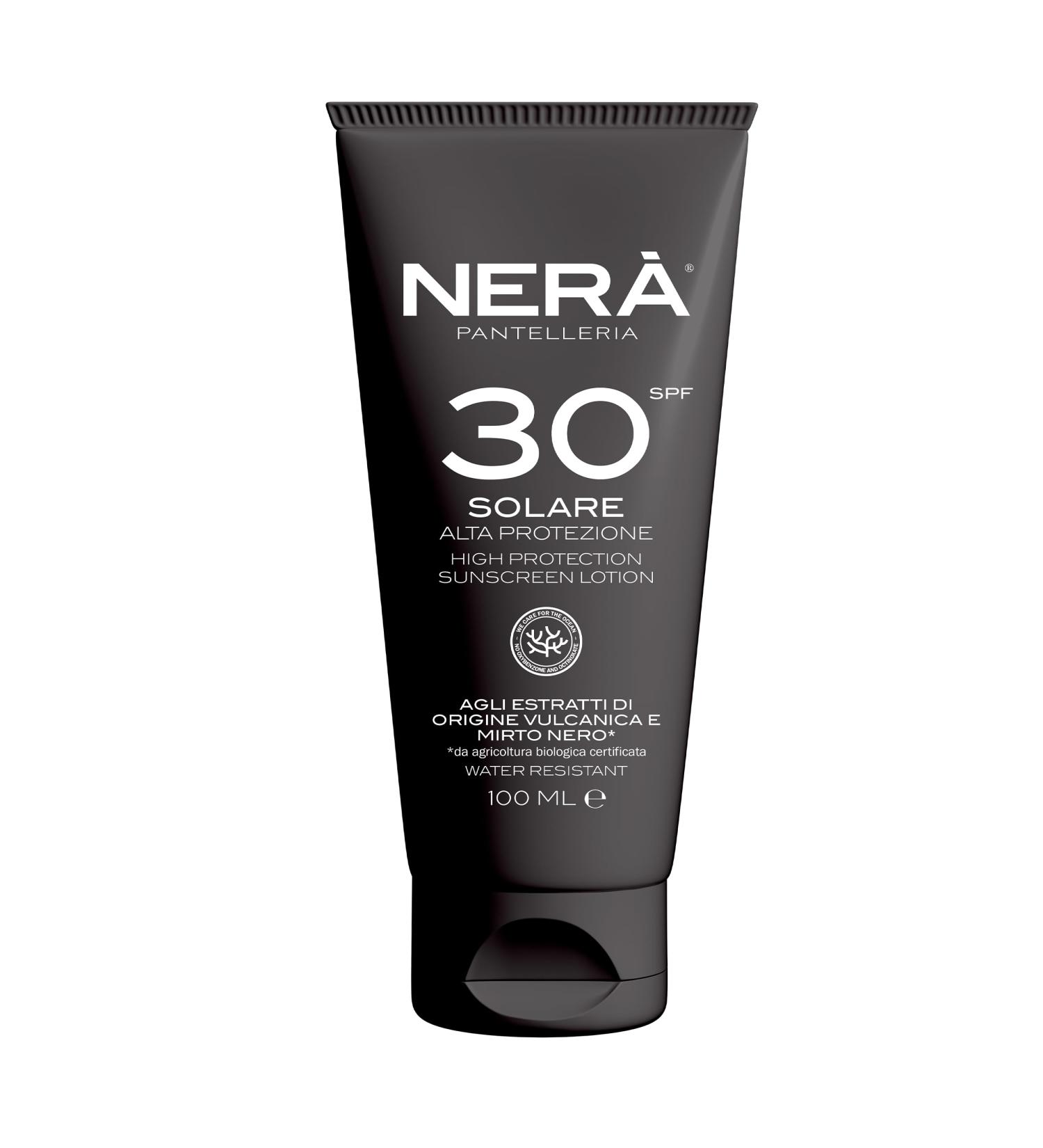 NERA Pantelleria High Protection SPF 30 Sunscreen: Water-Resistant Vitamin Enriched with UVA & UVB Filters. Age-Defying Body Sunscreen Lotion 100ml for Men and Women - Buy Online on GoSupps.com