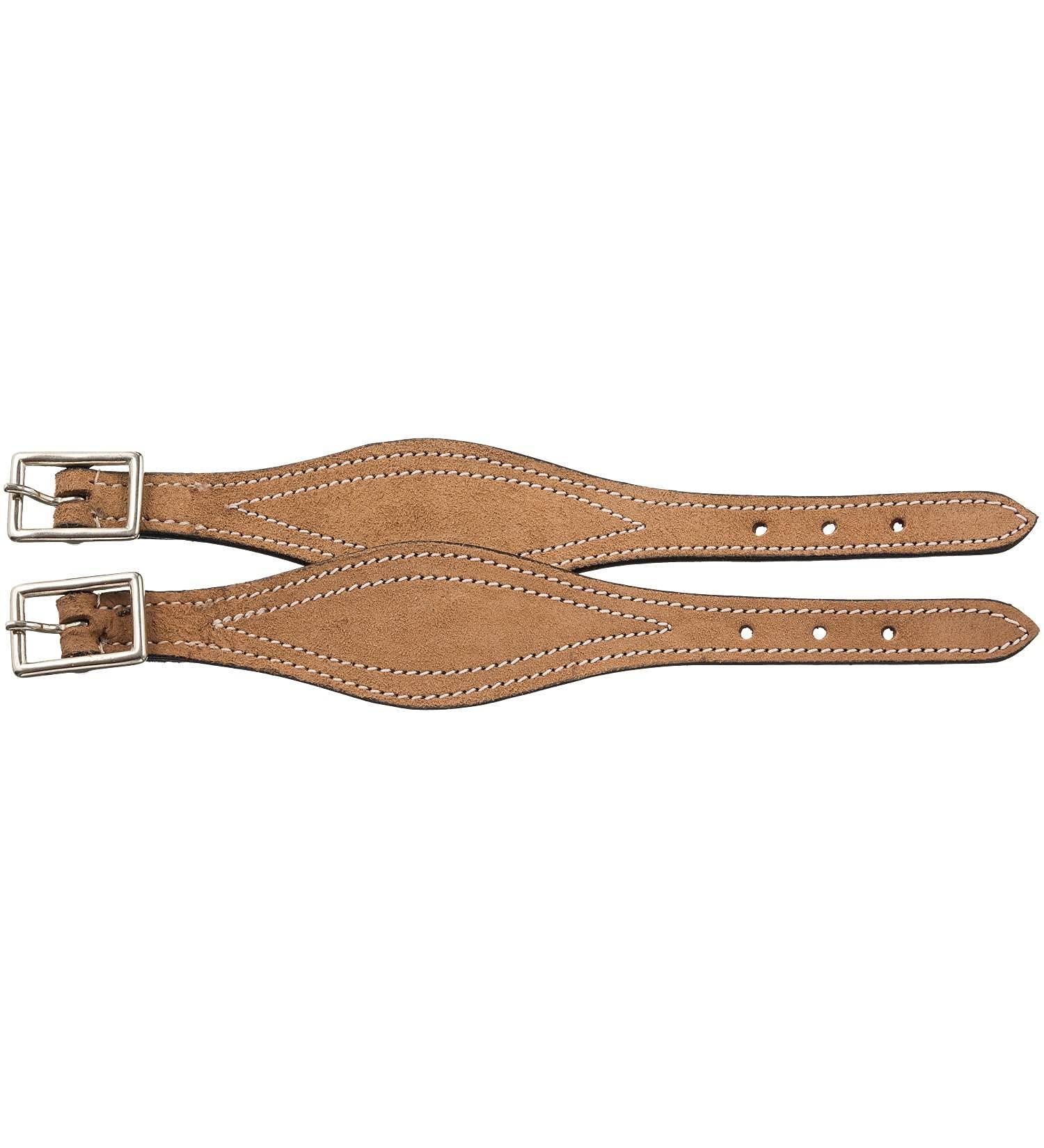Tough-1 Shaped Leather Hobble Straps Roughout