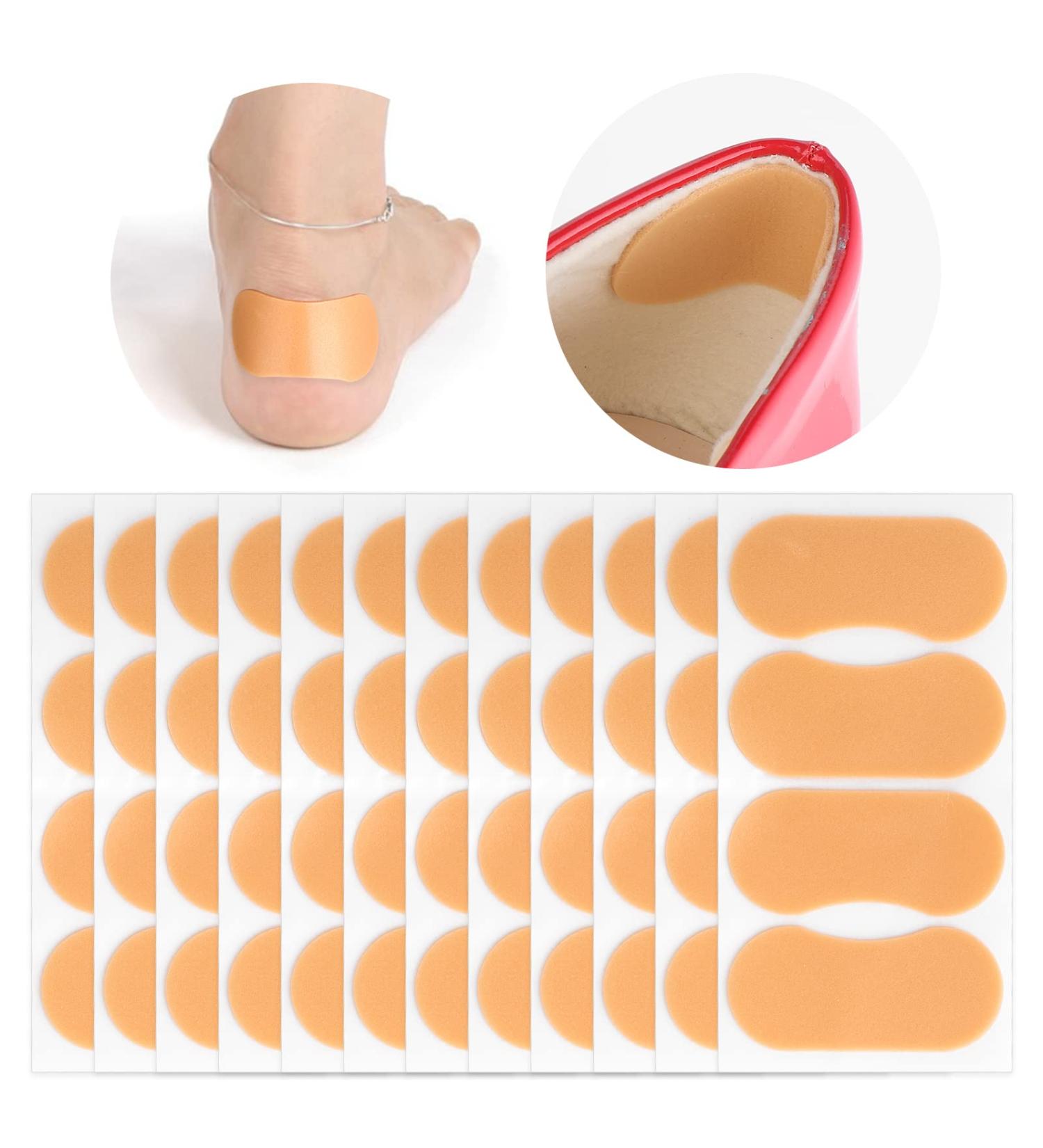 Sibba 12 Sheet Waterproof Moleskin Blister Prevention Patches for Feet - Adhesive Foam Bandages for High Heels - Chafing Prevention Sticker - Buy Online on GoSupps.com